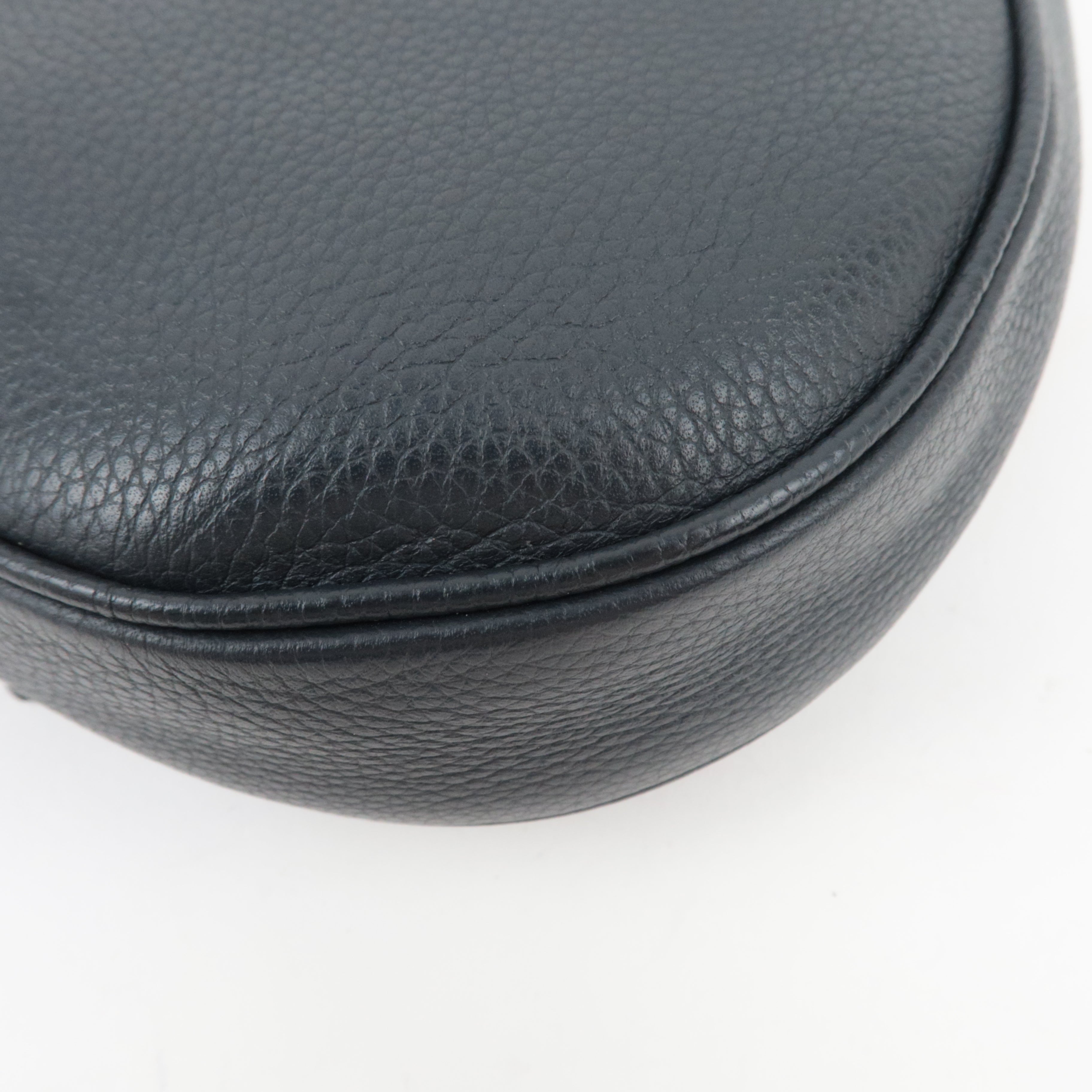 Christian Dior Dior Homme Leather Saddle Body Bag Dark Navy