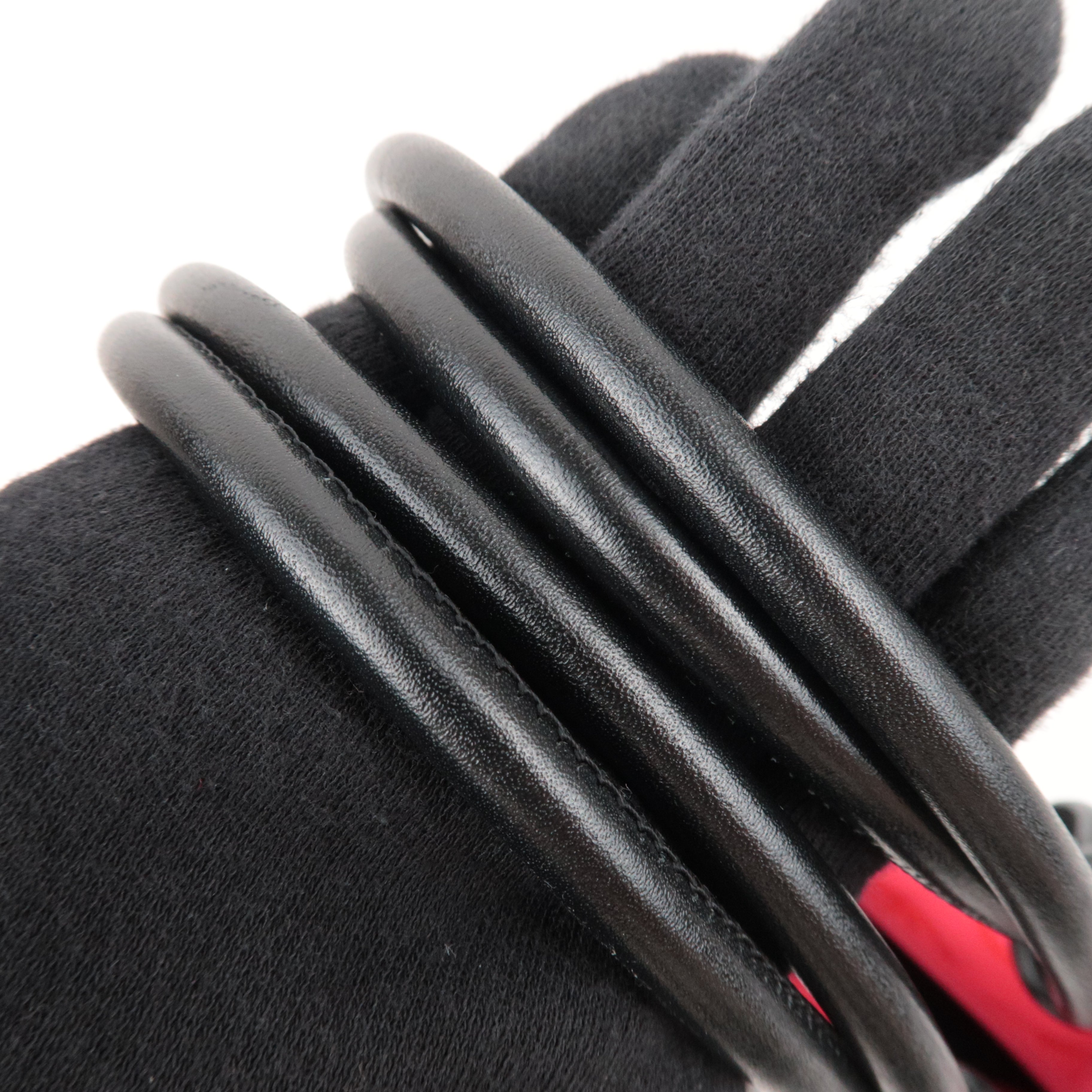 CHANEL Cambon Line Medium Tote Lambskin Patent Black A25167