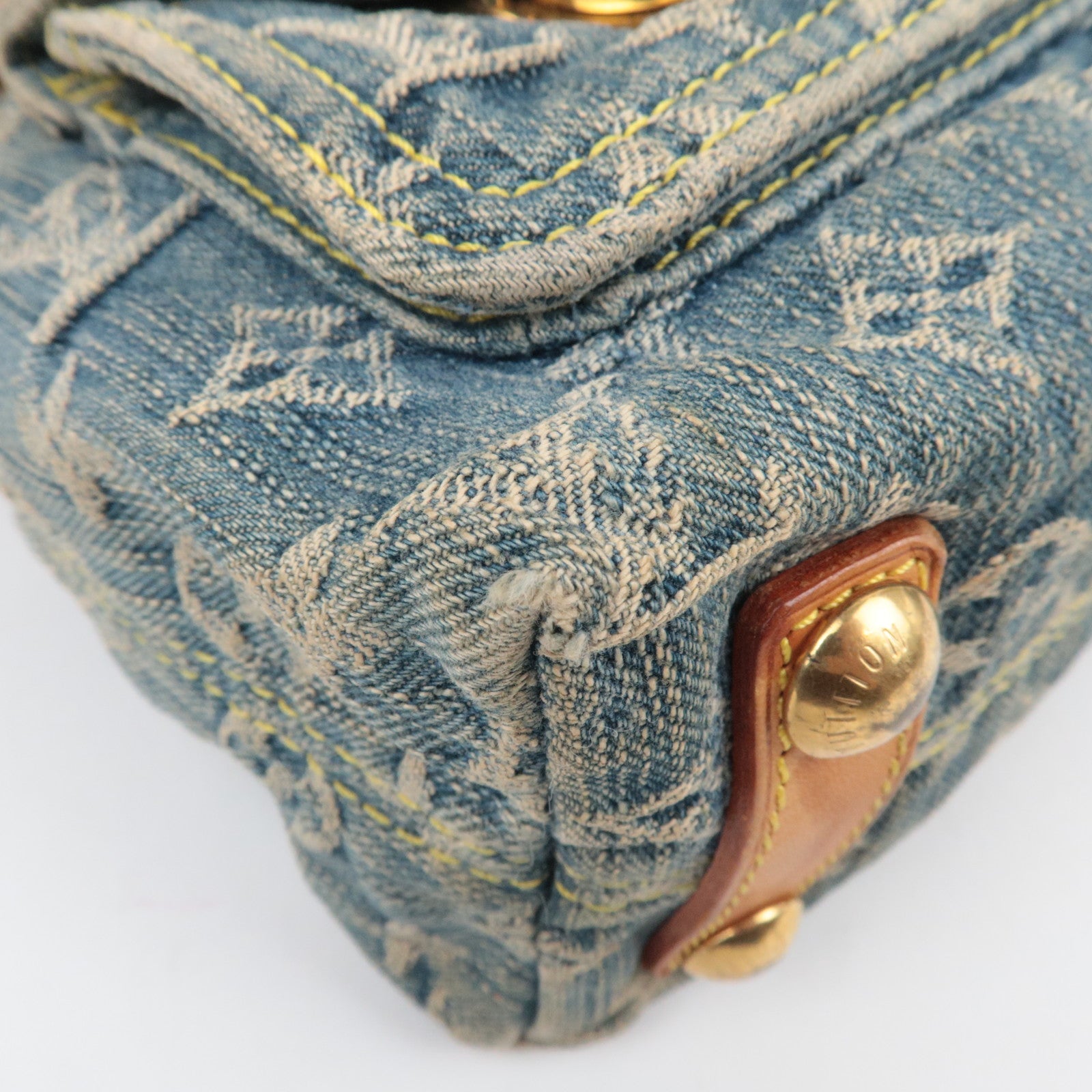 Louis Vuitton Monogram Denim Baggy PM Shoulder Bag M95049