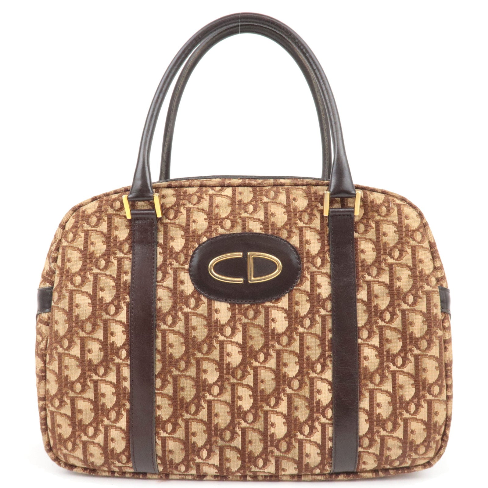 Christian Dior Trotter Boston Bag Brown87196