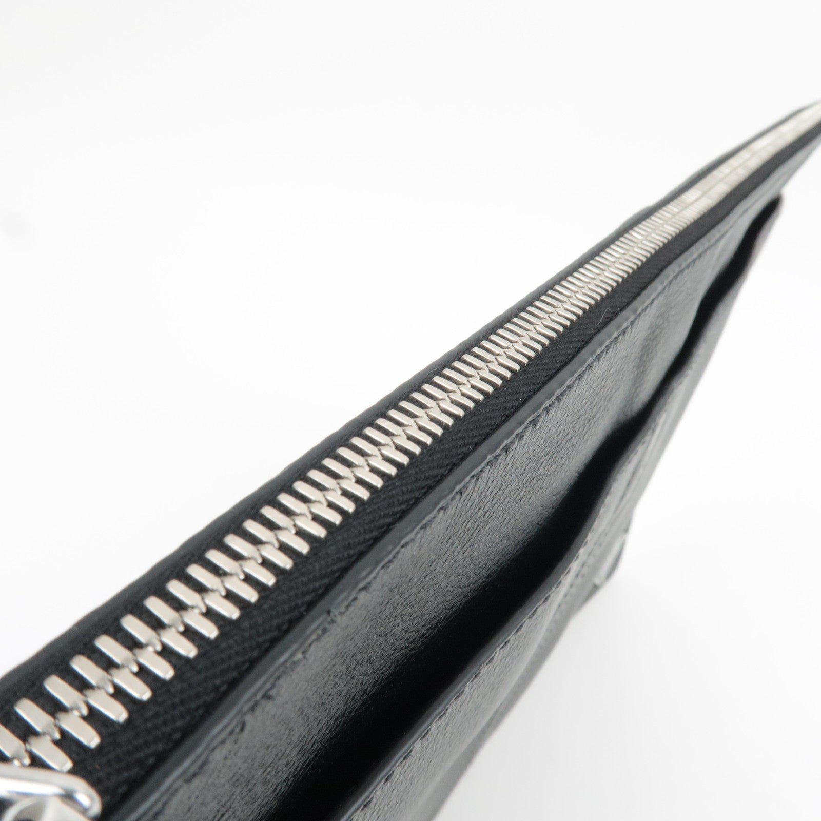 PRADA Leather Clutch Bag Black 2VN013