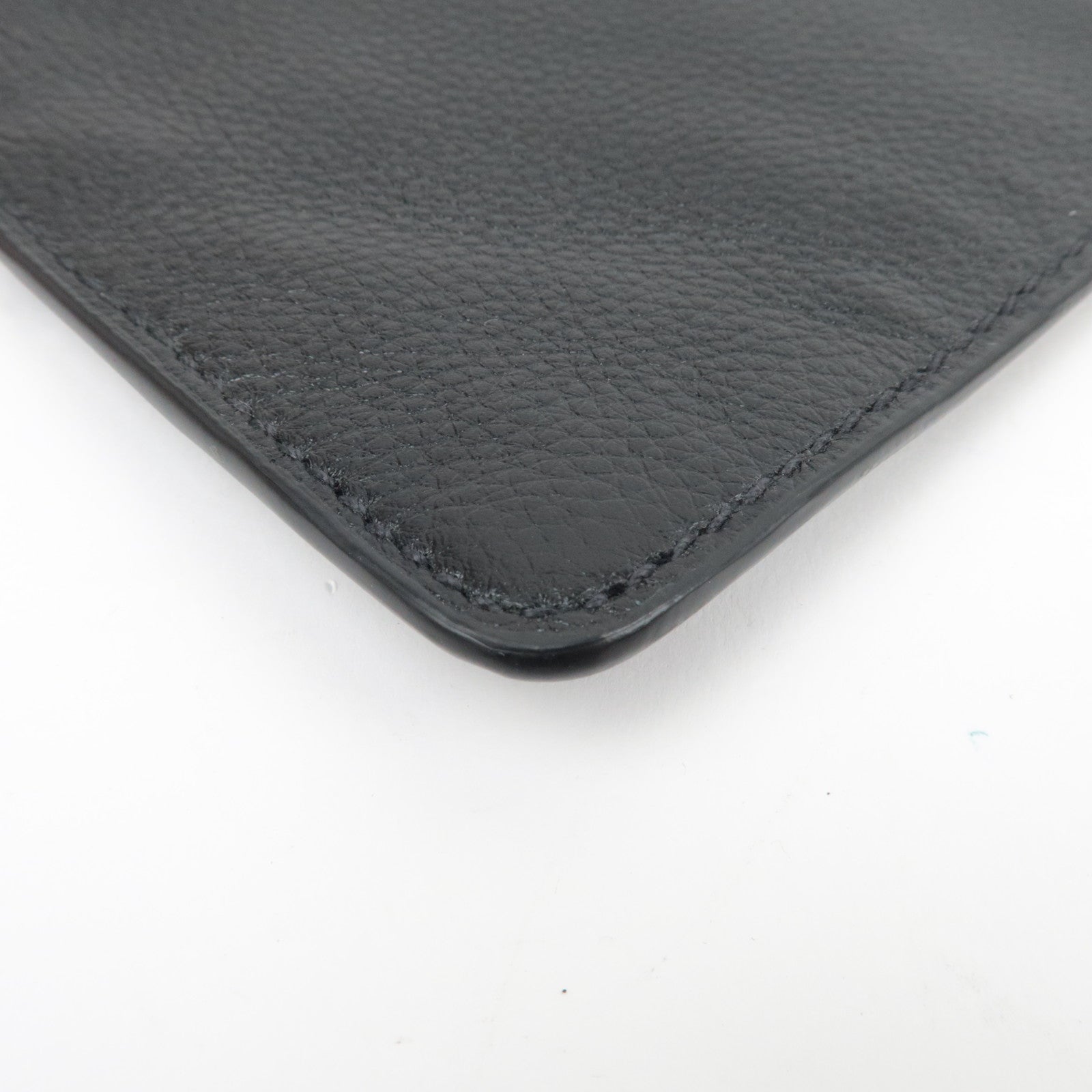 PRADA Leather Clutch Bag Black 2VN013