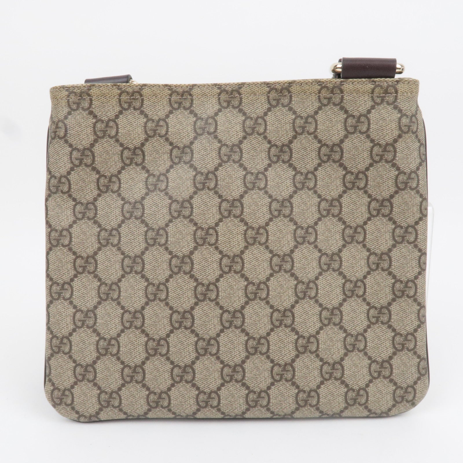 GUCCI GG Supreme Shoulder Bag Beige Brown 201538