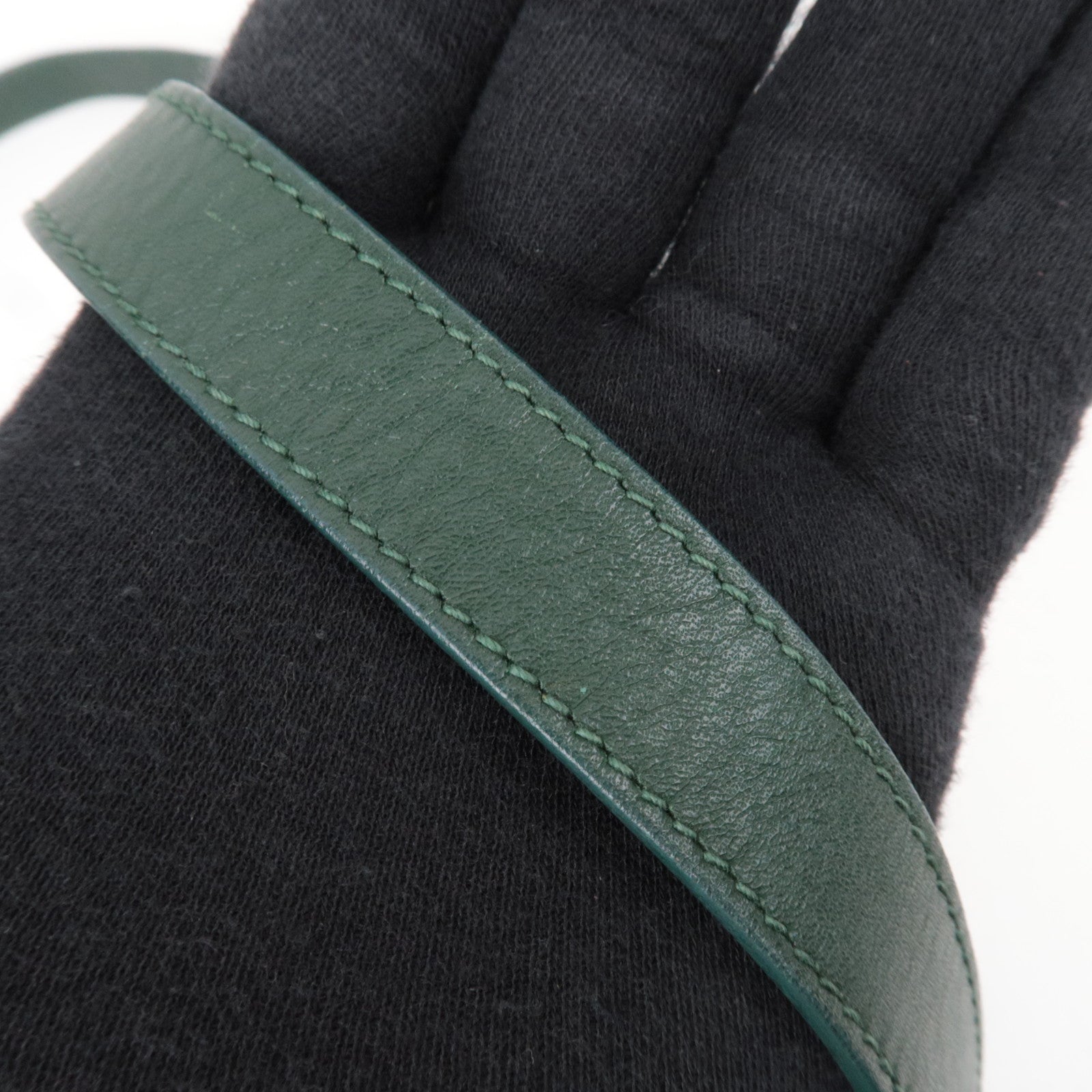 GUCCI Old Gucci Leather Shoulder BagGreen 001.093.1050