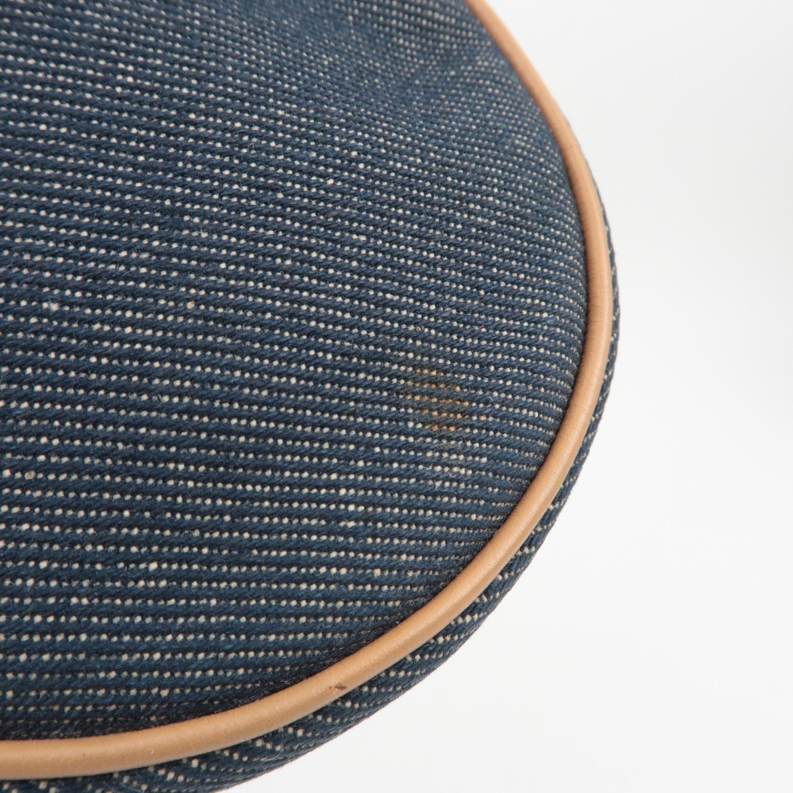 Christian Dior Mini Denim Saddle Bag Navy Beige