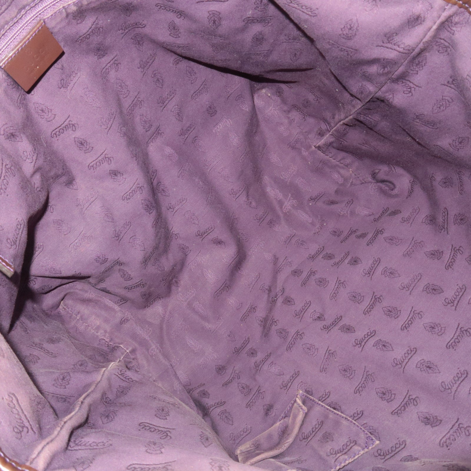 GUCCI Jolly GG Canvas Patent Tote Bag 211975