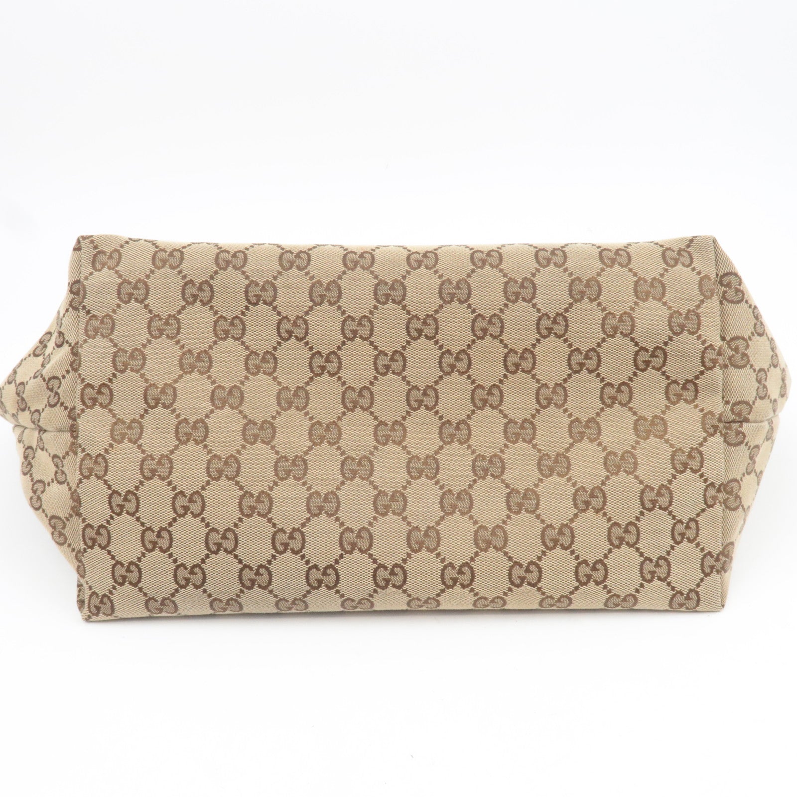 GUCCI Jolly GG Canvas Patent Tote Bag 211975