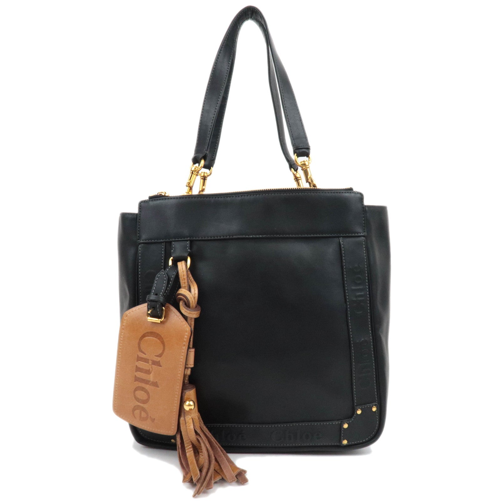 Chloe Eden Leather Tote Bag Black87228