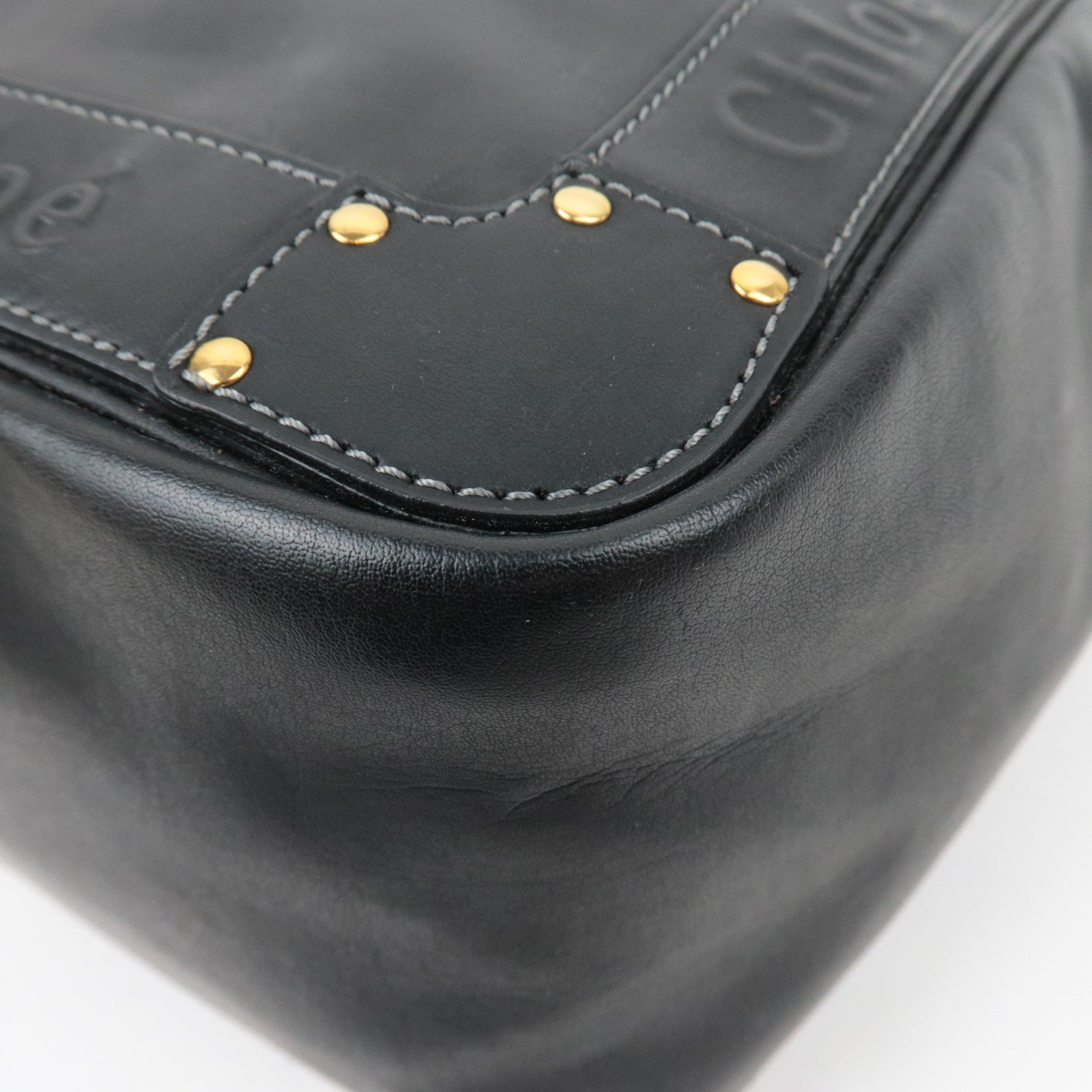 Chloe Eden Leather Tote Bag Black