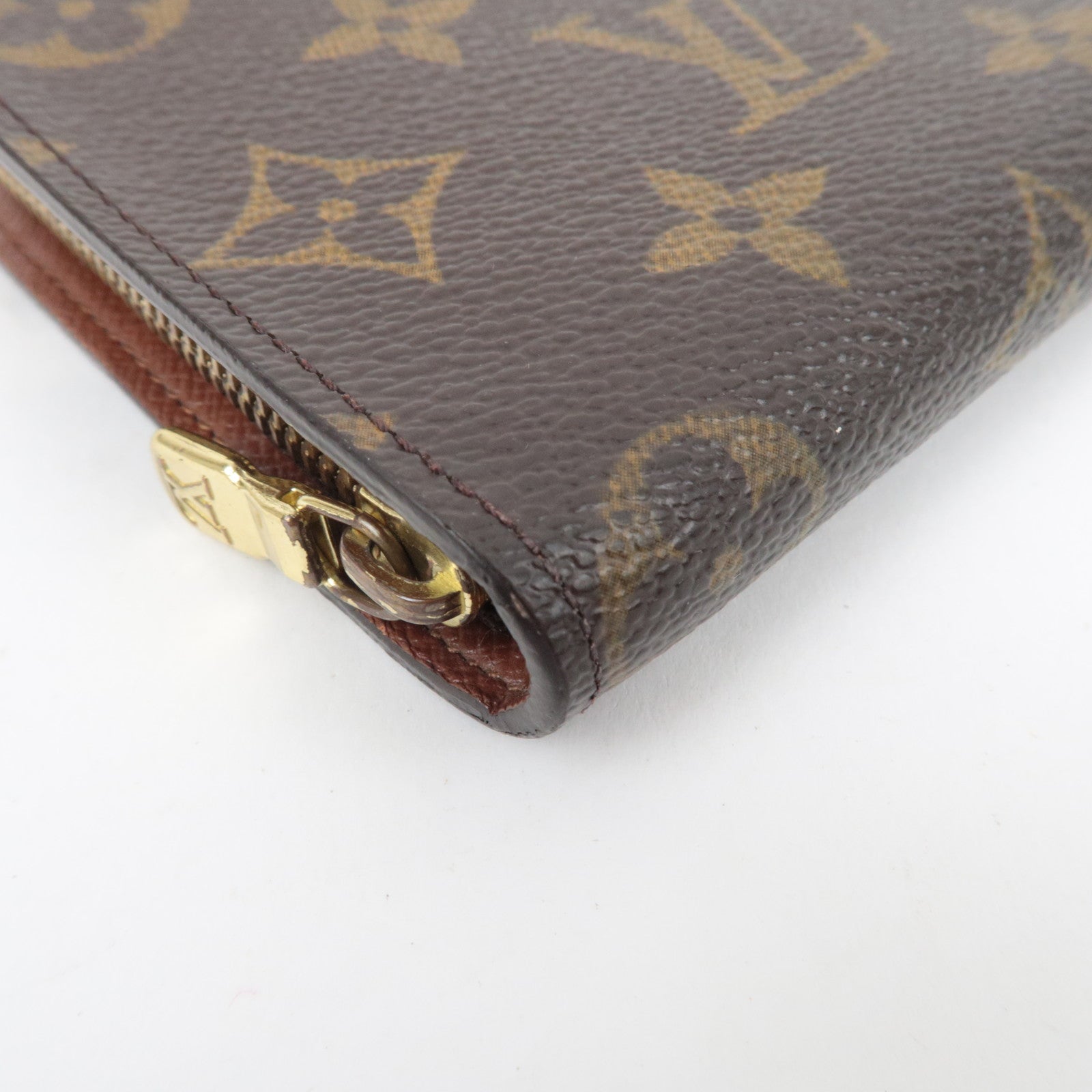 Louis Vuitton Monogram Porte Monnaie Zip Long Wallet M61727