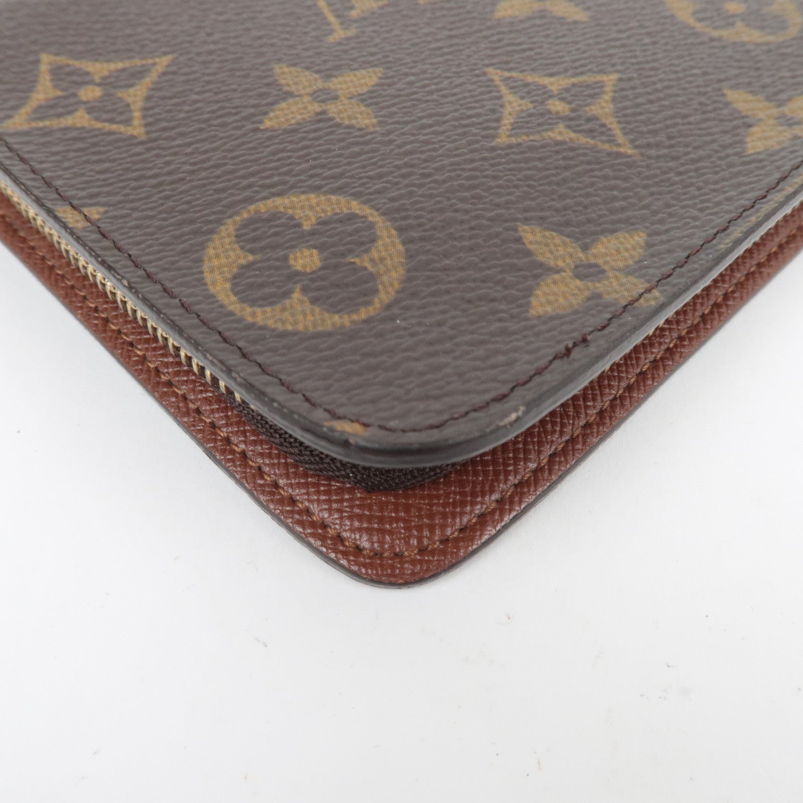 Louis Vuitton Monogram Porte Monnaie Zip Long Wallet M61727