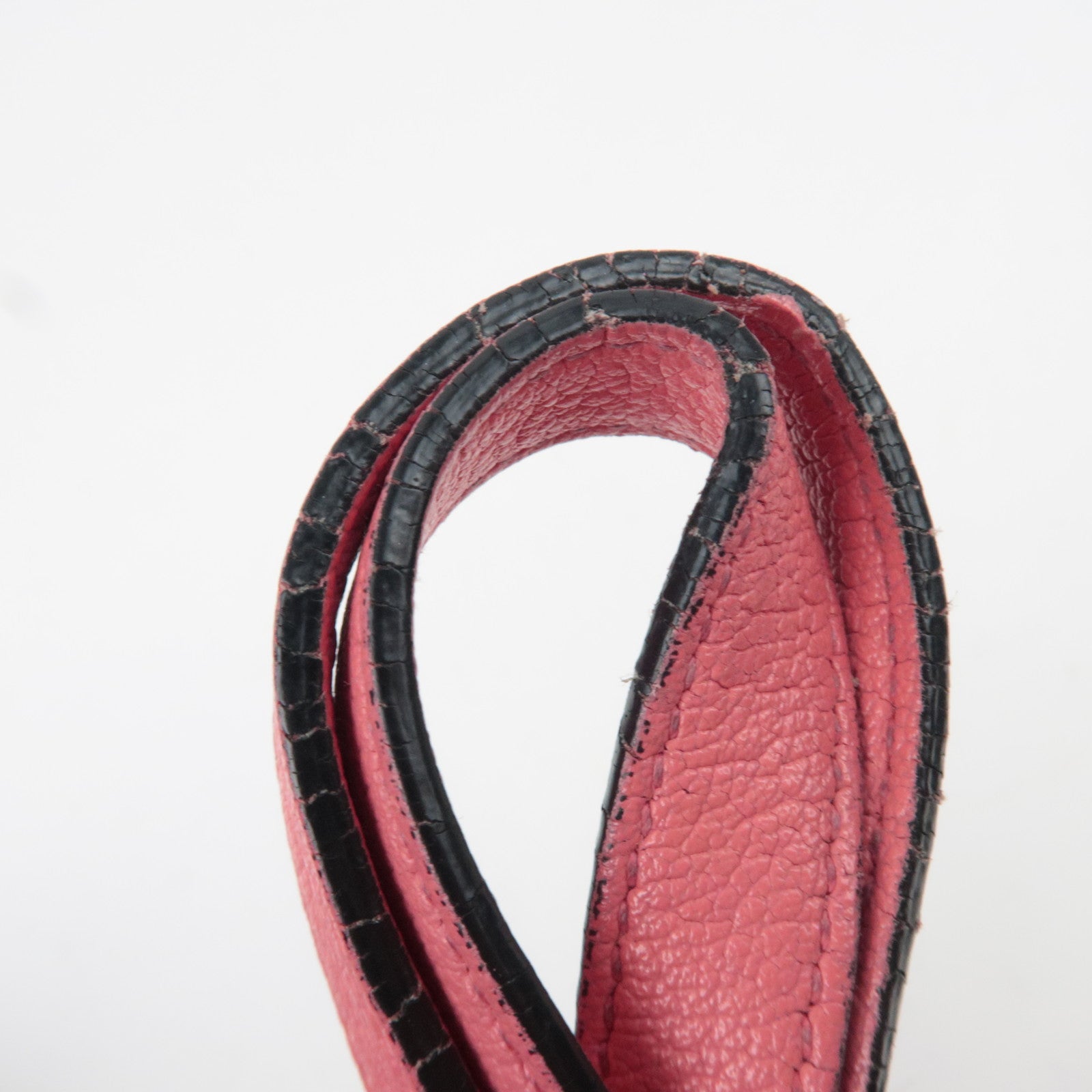 SAINT LAURENT Leather Shopping Tote Bag Pink 394195