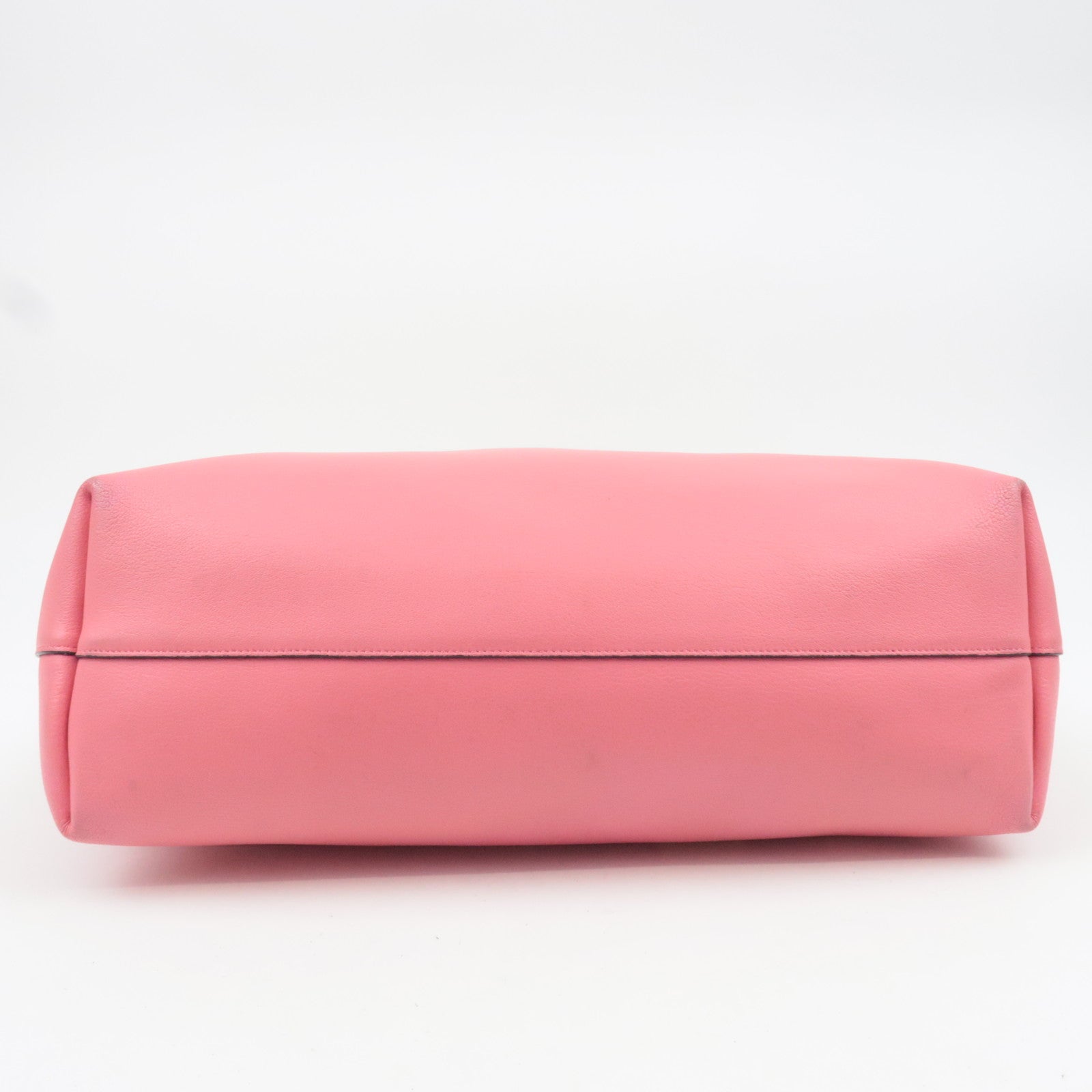 SAINT LAURENT Leather Shopping Tote Bag Pink 394195