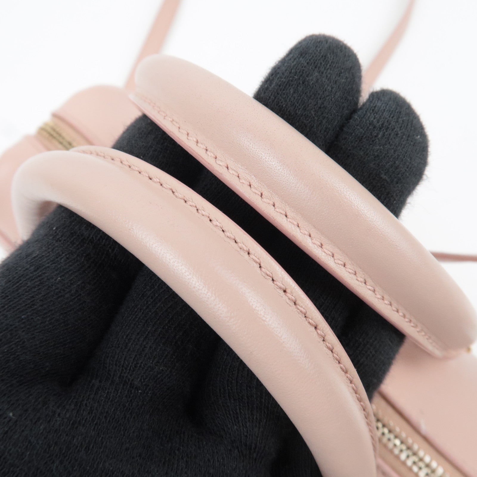 SAINT LAURENT Baby Duffle 2Way Leather Handbag Pink 330958