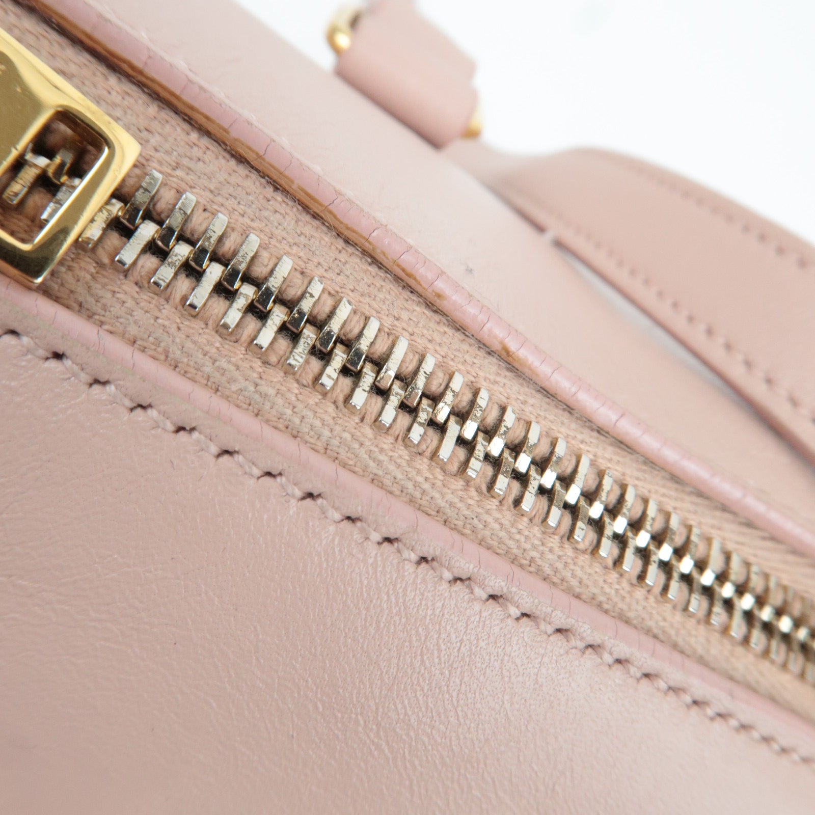 SAINT LAURENT Baby Duffle 2Way Leather Handbag Pink 330958