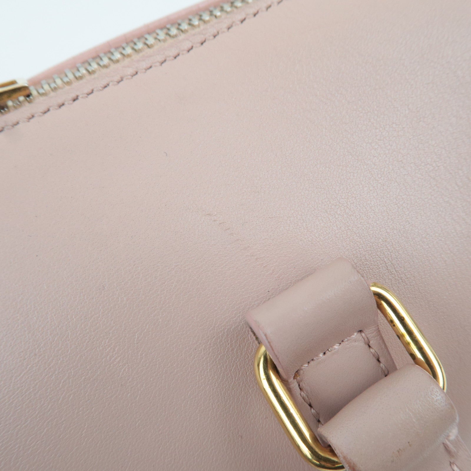 SAINT LAURENT Baby Duffle 2Way Leather Handbag Pink 330958