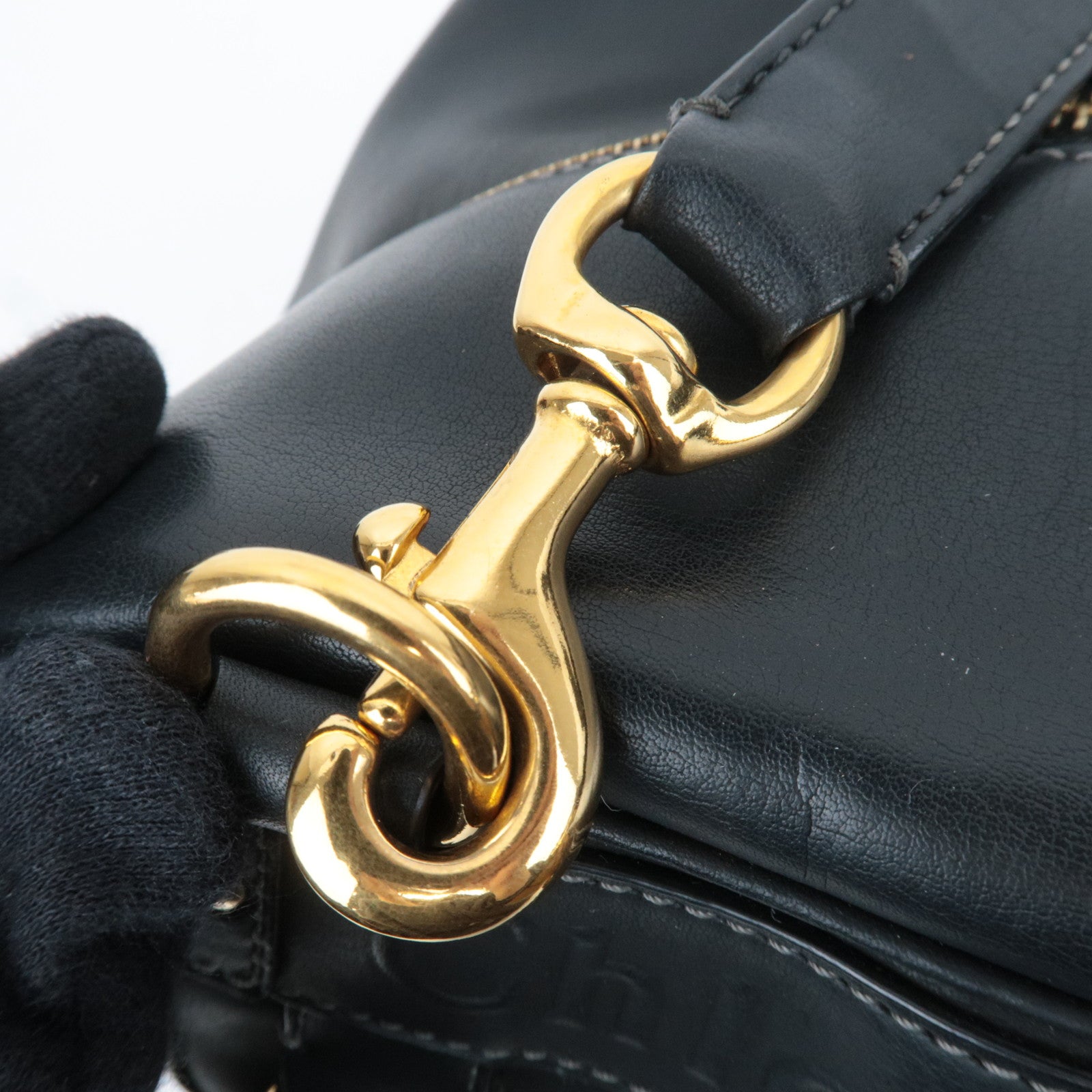 Chloe Ethel Leather Shoulder Bag Black