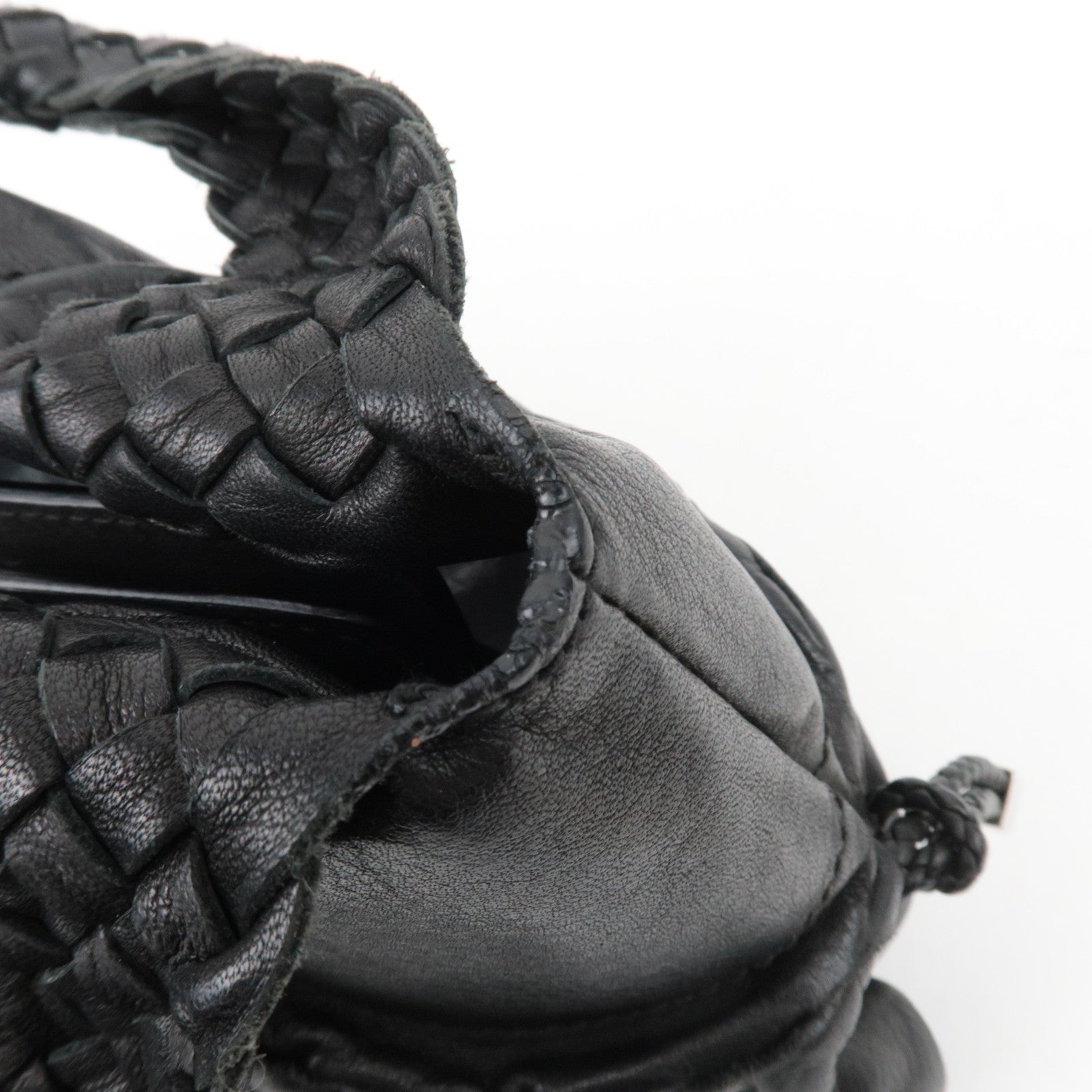 Ferragamo Gancini Perforated Leather Shoulder Bag Black