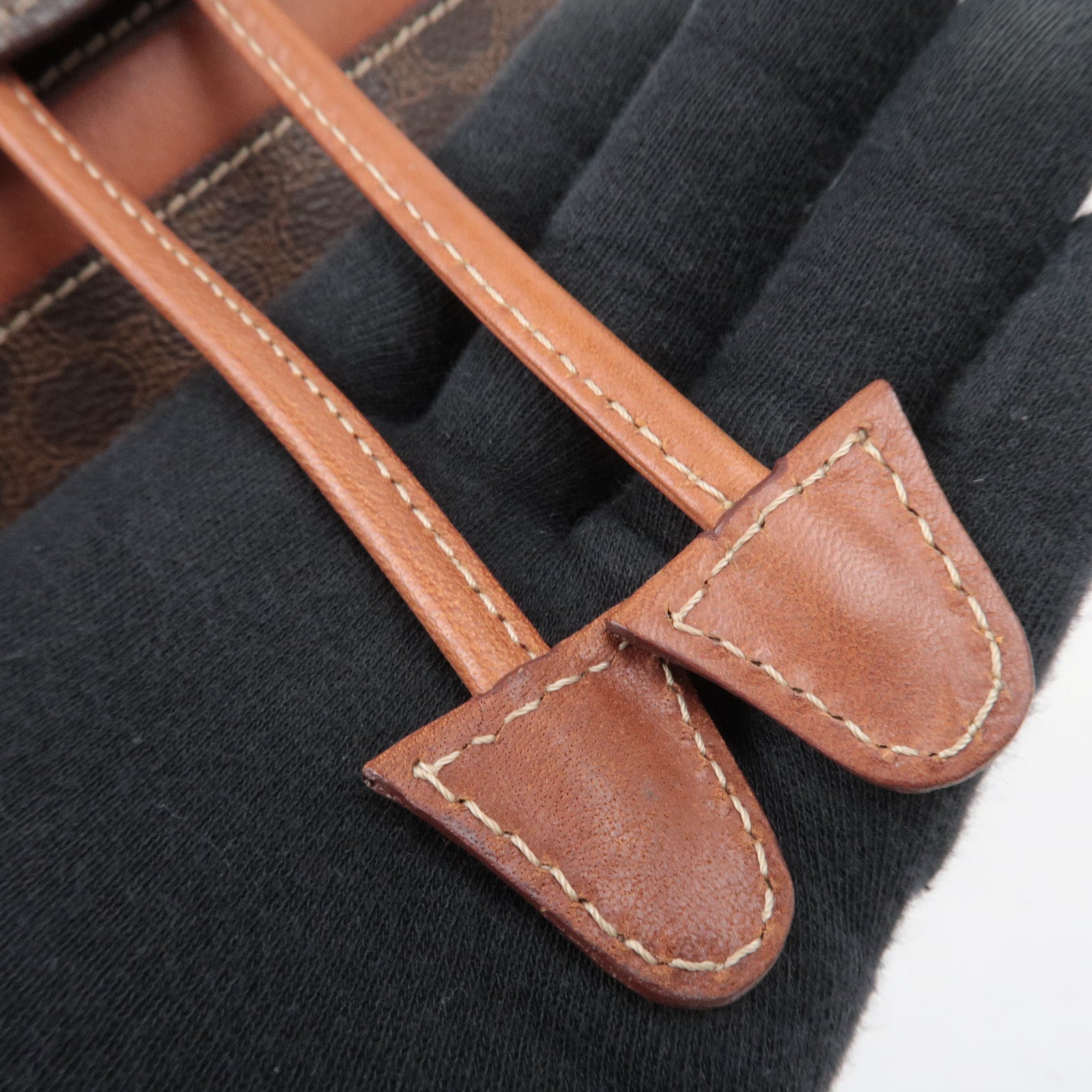 CELINE Macadam PVC Leather Backpack Brown