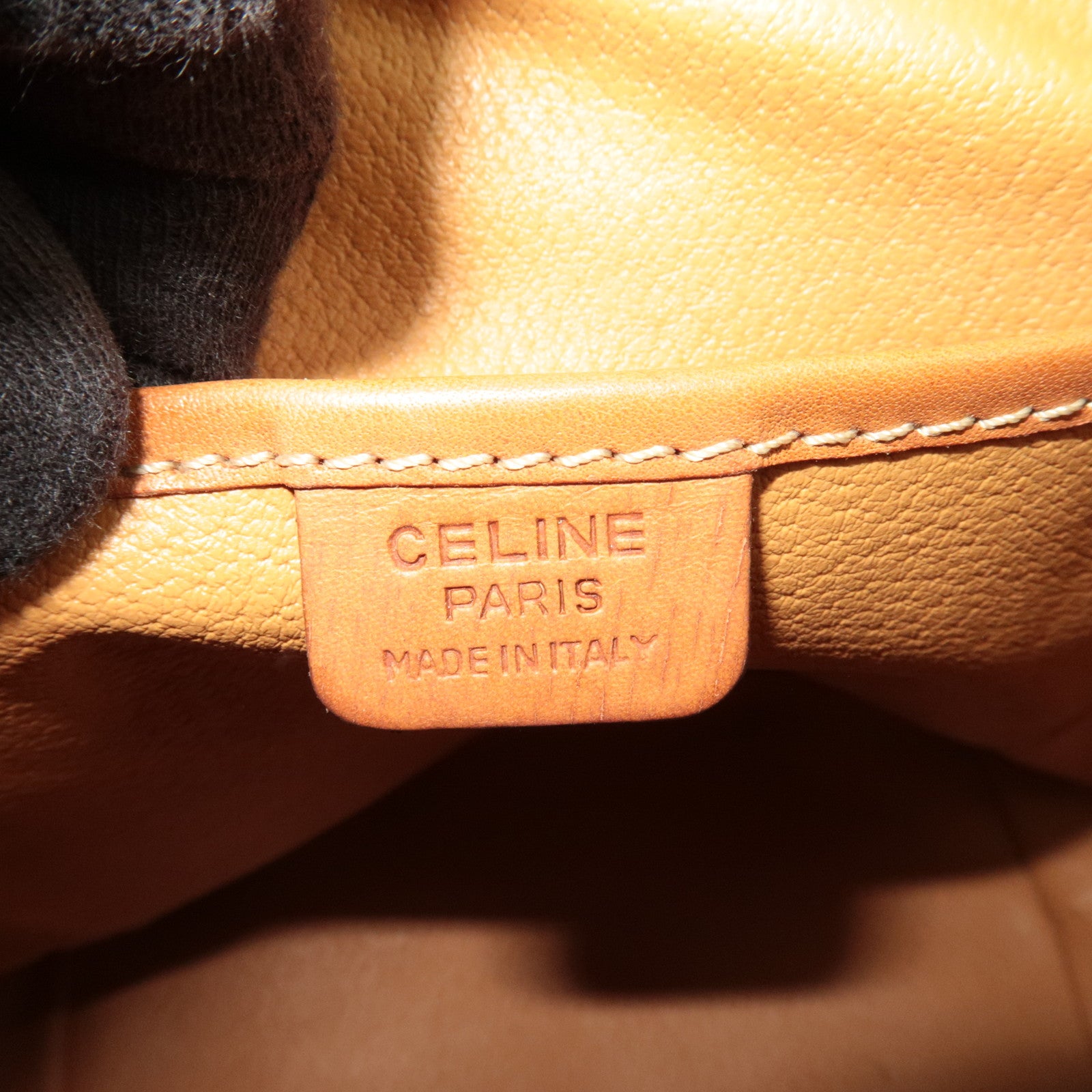 CELINE Macadam PVC Leather Backpack Brown