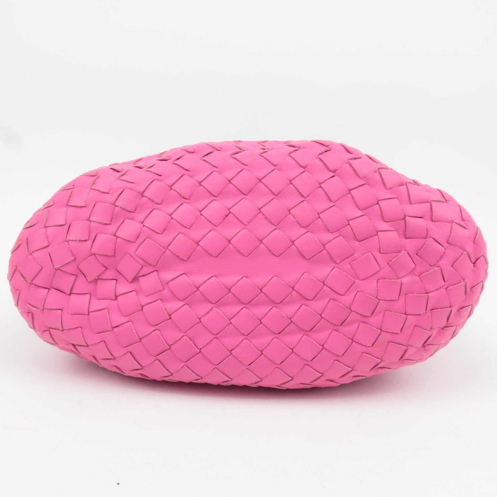 BOTTEGA VENETA Intrecciato Shoulder Bag Leather Pink