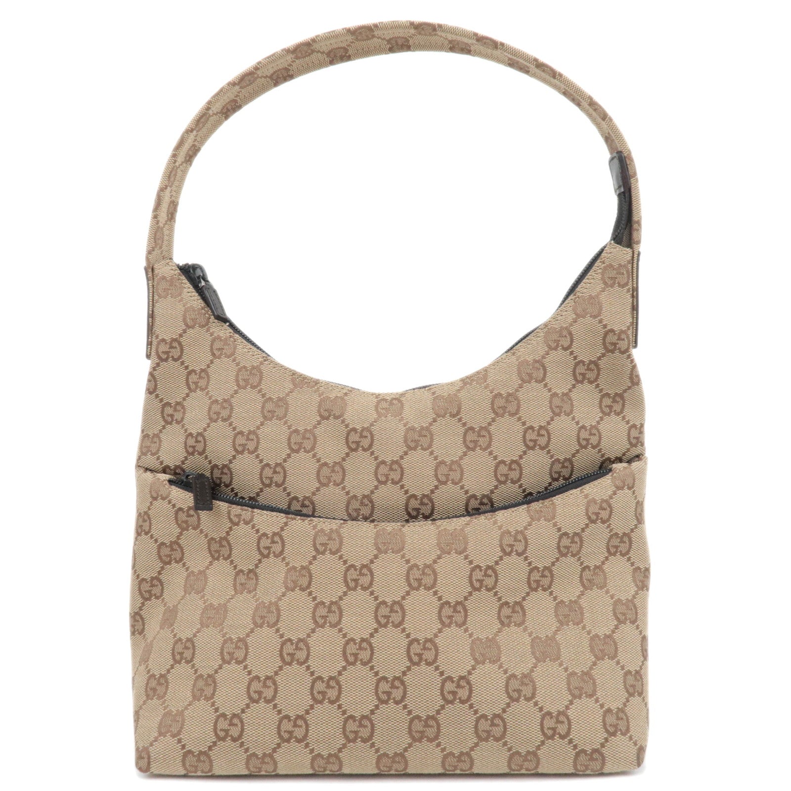 GUCCI GG Canvas Shoulder Bag Beige 001.338687371