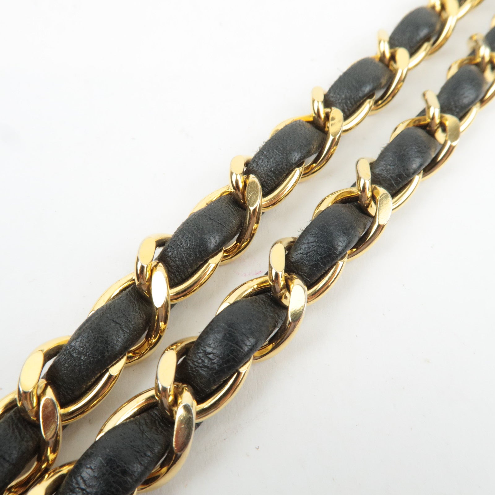 CHANEL Matelasse 25 Lambskin Double Chain Shoulder Bag Dark Green