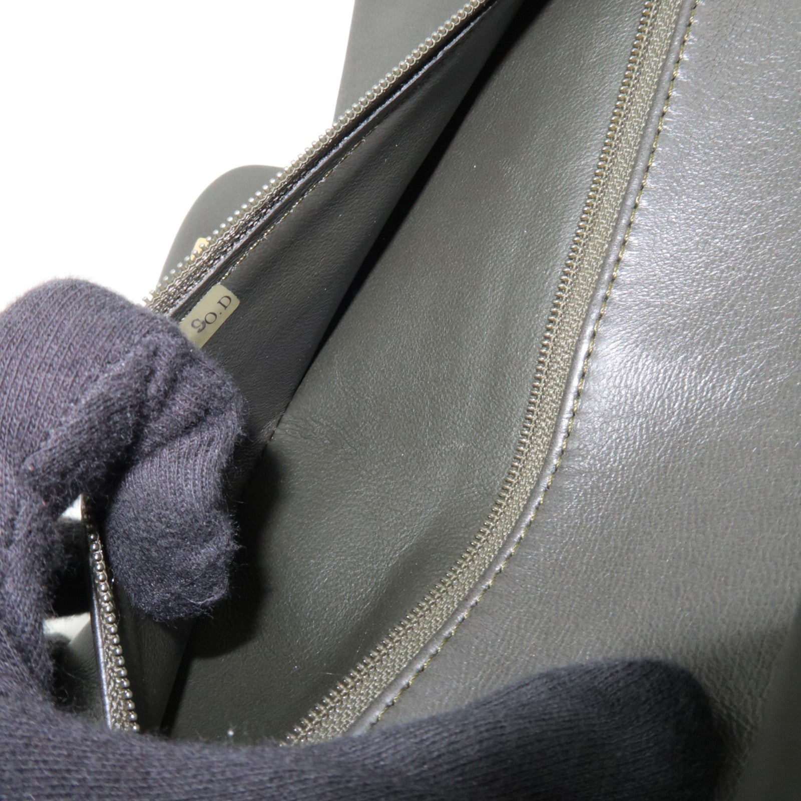 CHANEL Matelasse 25 Lambskin Double Chain Shoulder Bag Dark Green