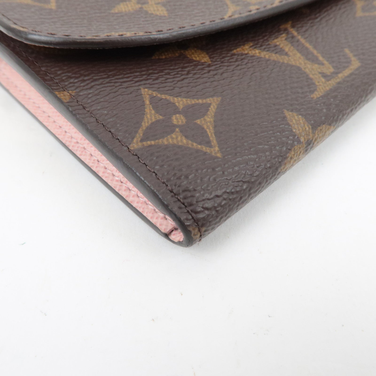 Louis Vuitton Monogram Portefeuille Emilie Long Wallet Rose Ballerine M61289
