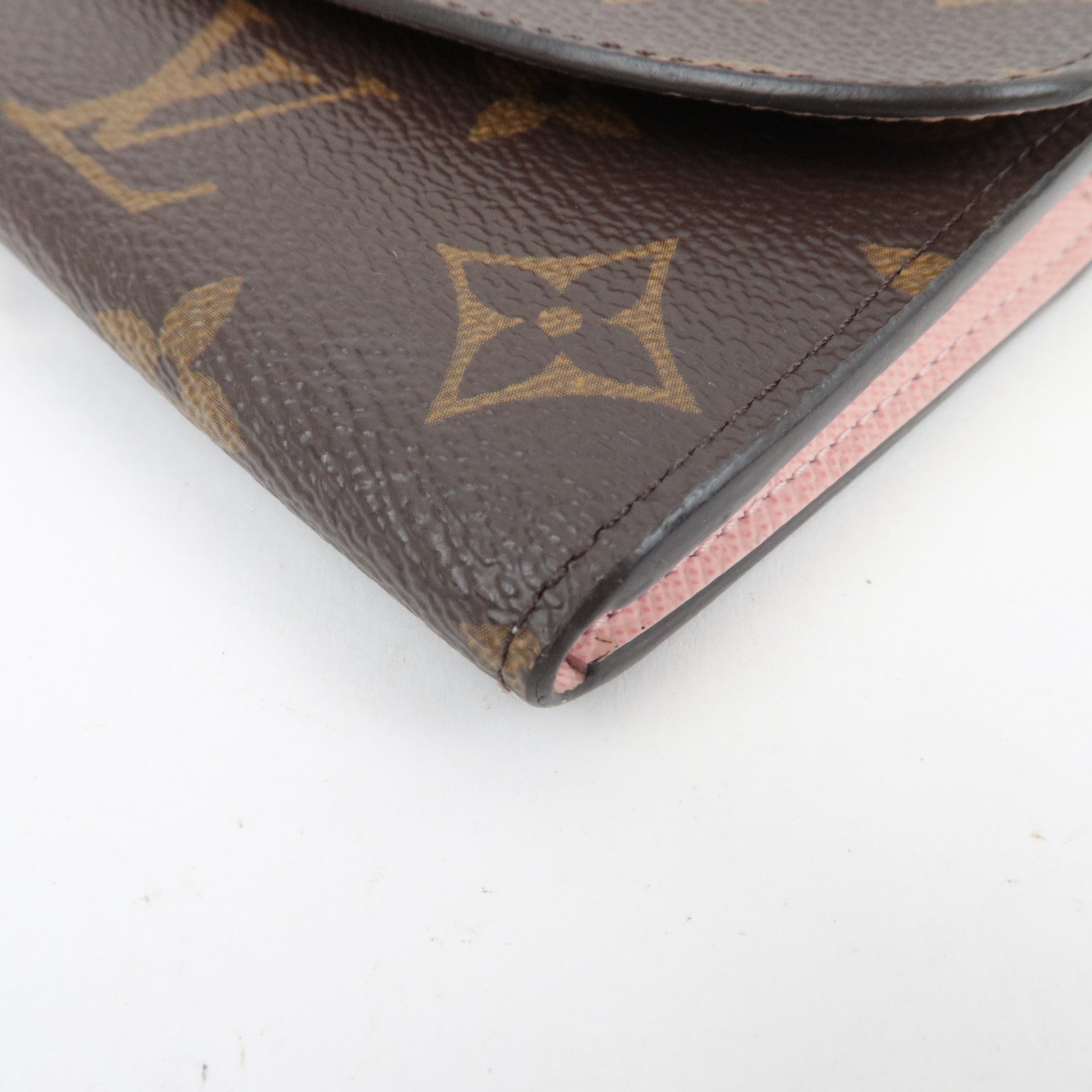 Louis Vuitton Monogram Portefeuille Emilie Long Wallet Rose Ballerine M61289