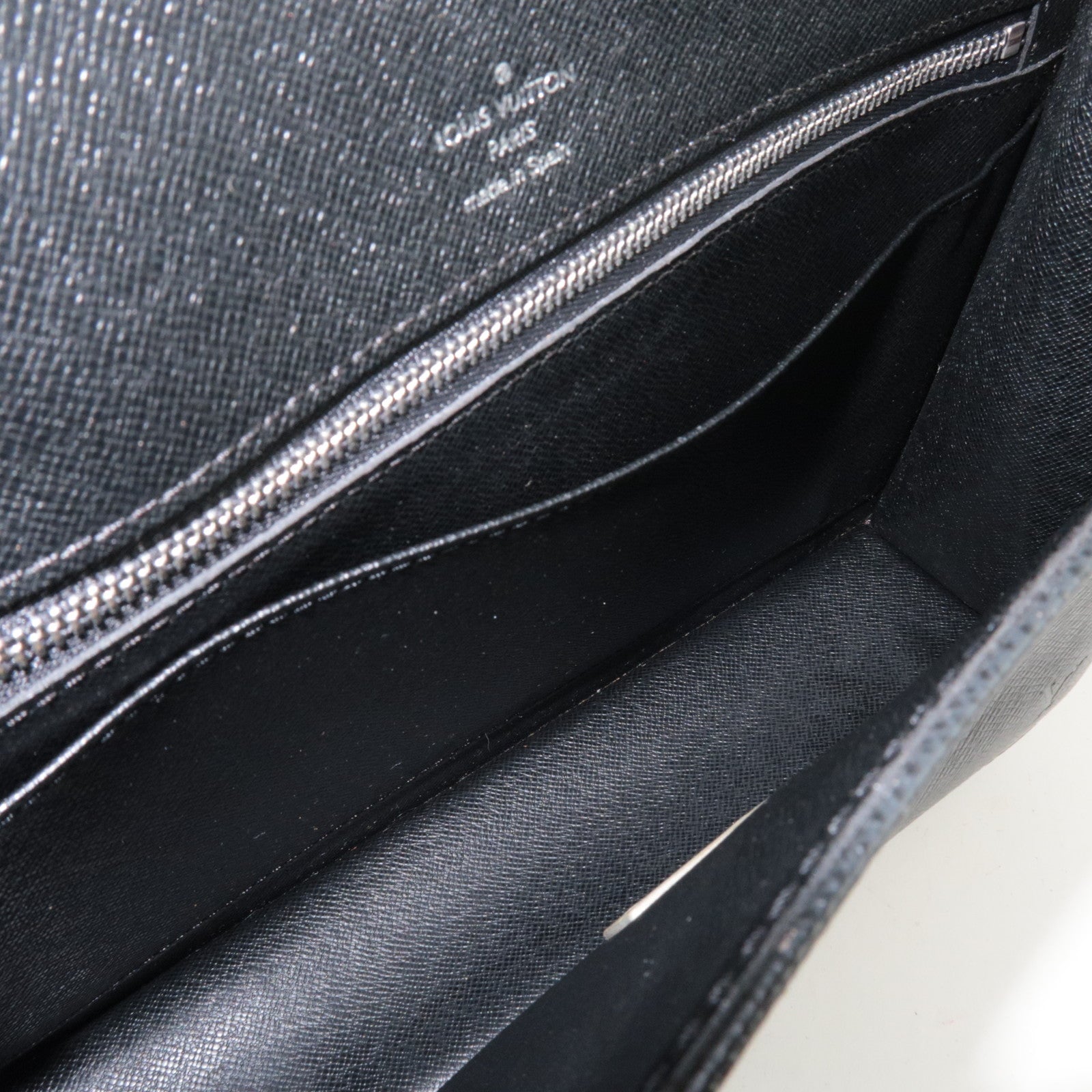 Louis Vuitton Taiga Selenga Clutch Bag Ardoise M30782