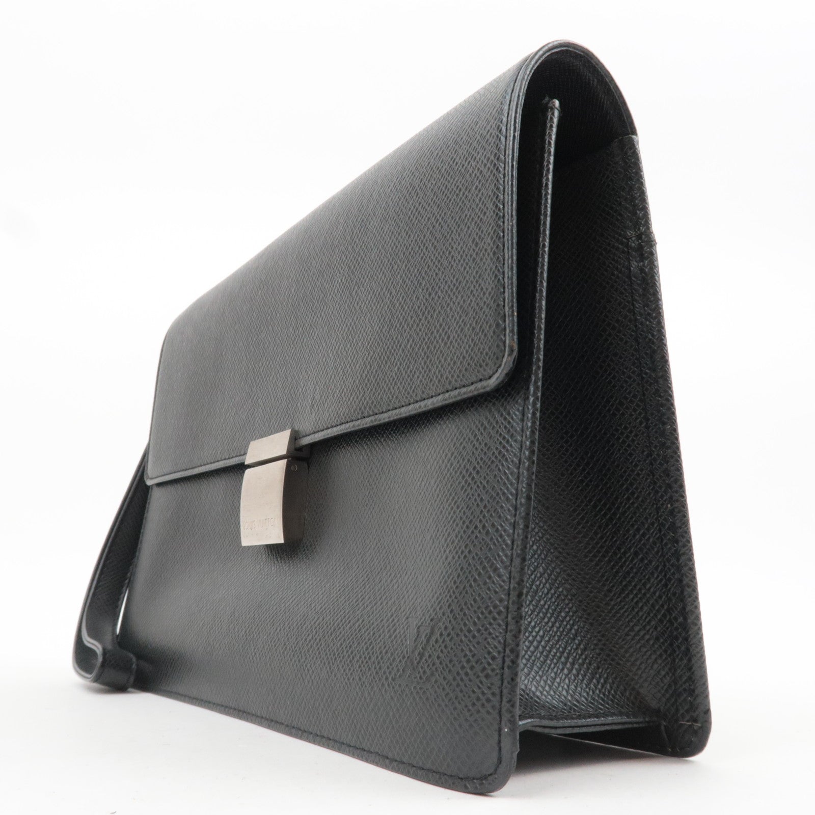 Louis Vuitton Taiga Selenga Clutch Bag Ardoise M30782