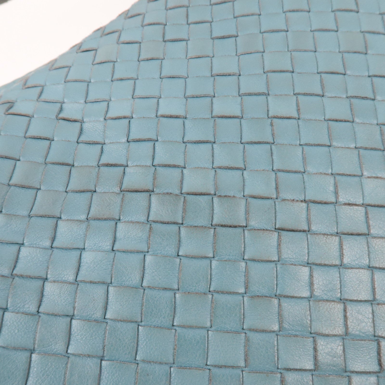 BOTTEGA VENETA Intrecciato Leather Hobo Bag Light Blue 115654