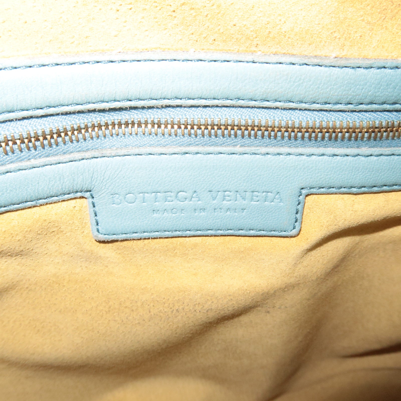 BOTTEGA VENETA Intrecciato Leather Hobo Bag Light Blue 115654