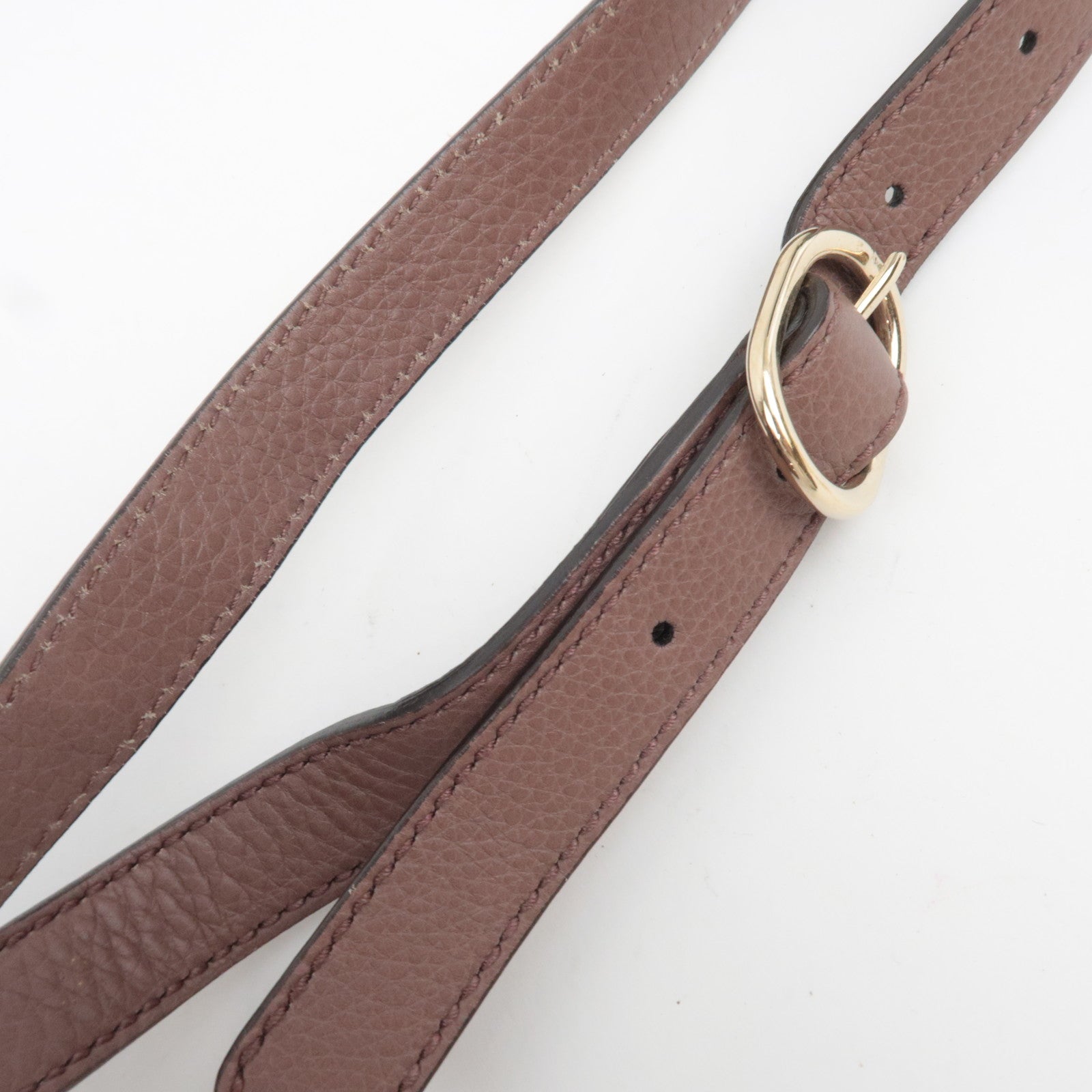 GUCCI Bamboo 2Way Leather Handbag Greige 308360