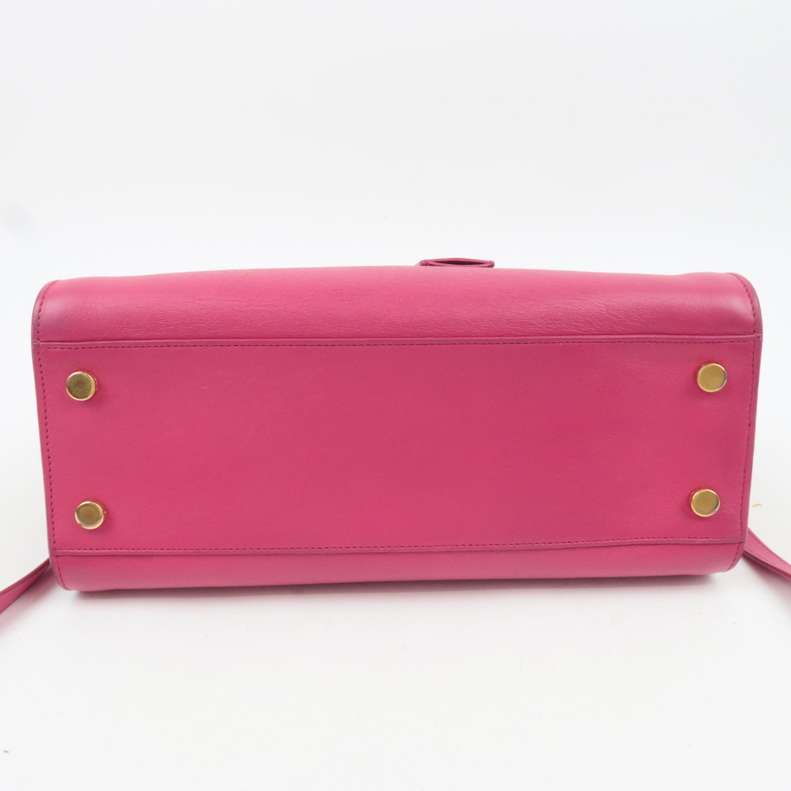 SAINT LAURENT YSL Baby Cabas Leather 2Way Handbag