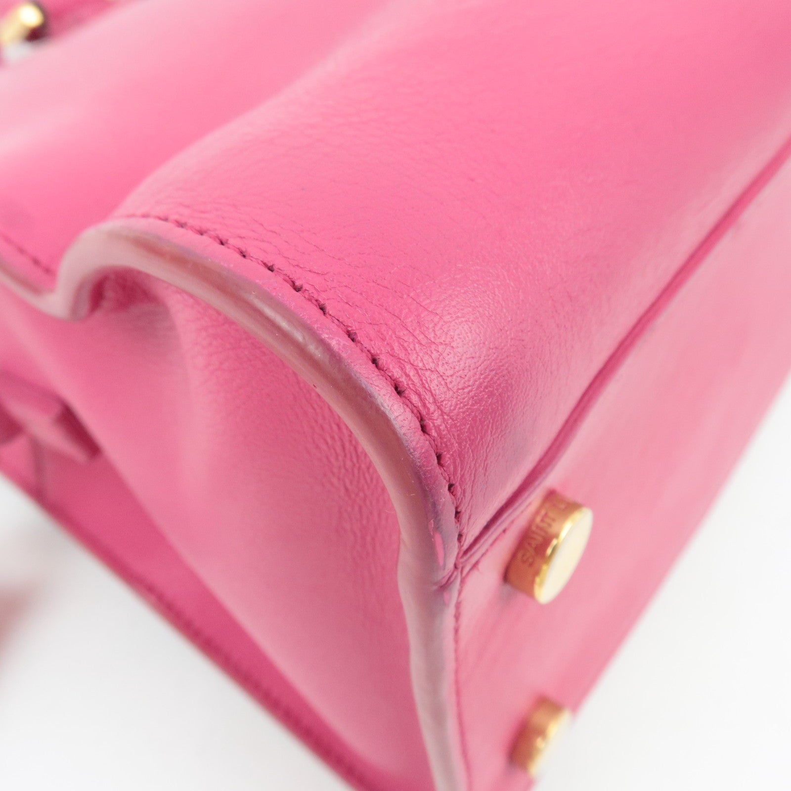 SAINT LAURENT YSL Baby Cabas Leather 2Way Handbag