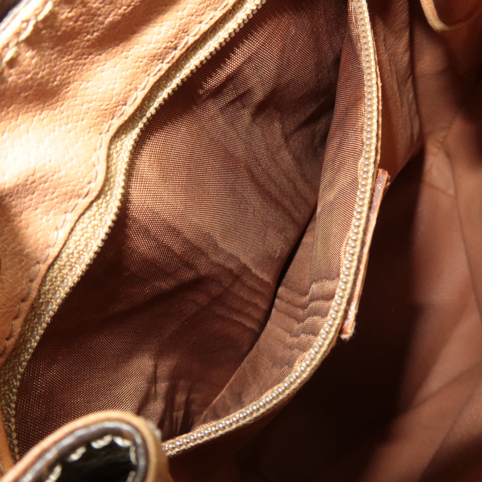 CELINE Macadam PVC Leather Backpack Brown