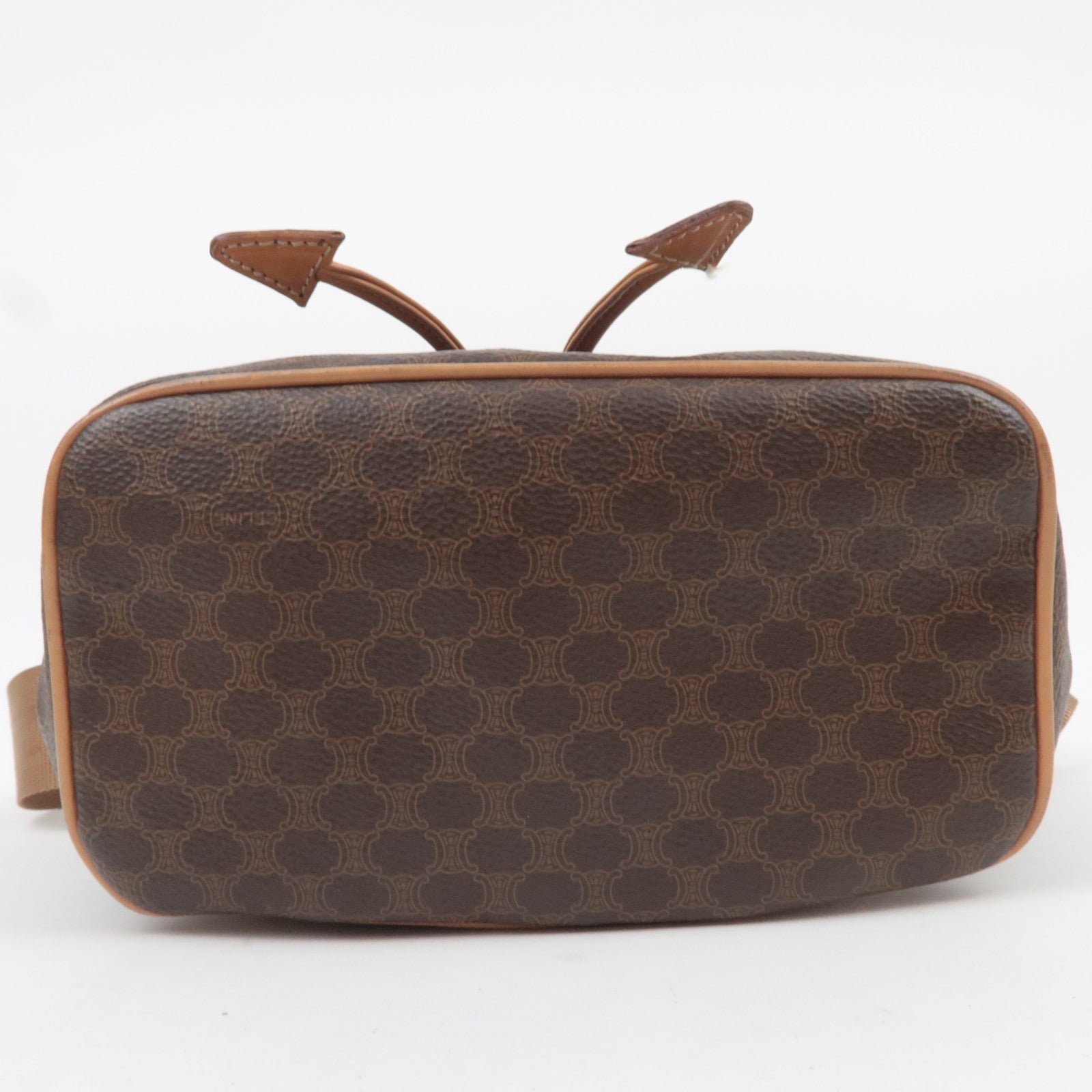 CELINE Macadam PVC Leather Backpack Brown