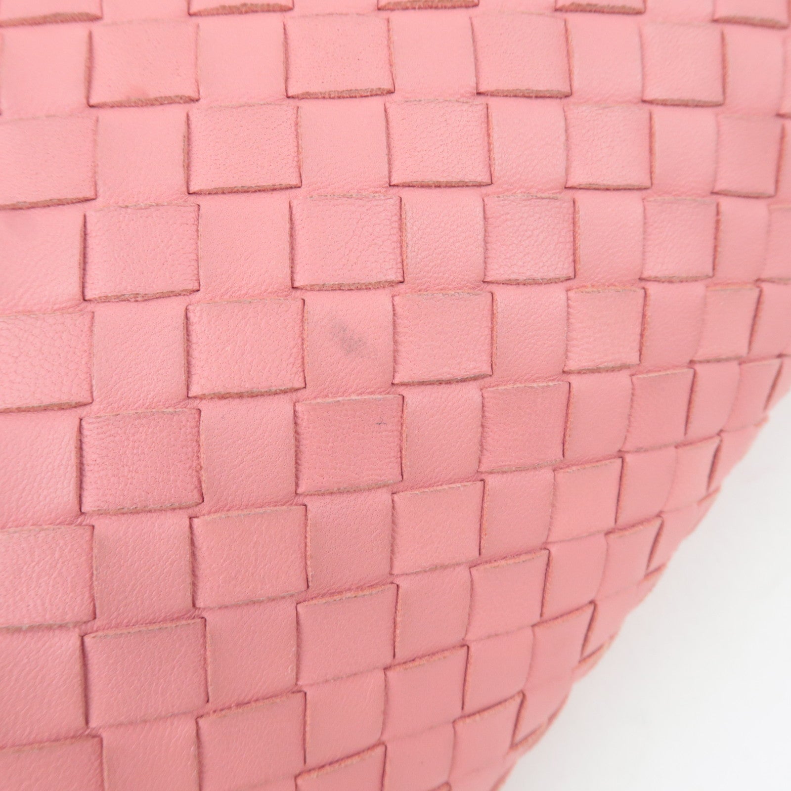 BOTTEGA VENETA Intrecciato Leather Hobo Bag Pink 115653