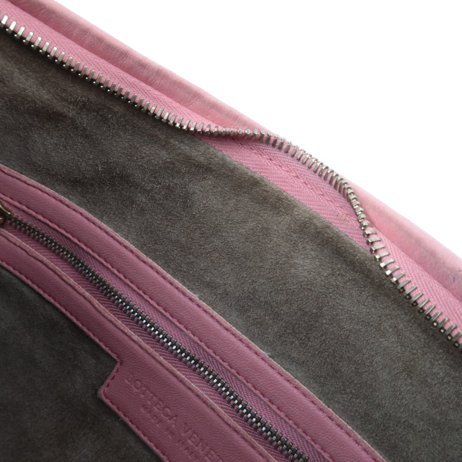 BOTTEGA VENETA Intrecciato Leather Hobo Bag Pink 115653