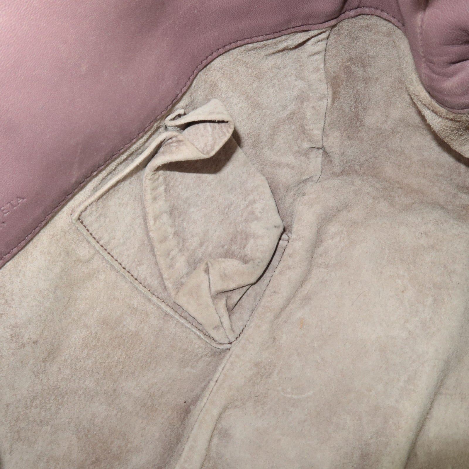 BOTTEGA VENETA Intrecciato Leather Shoulder Bag Light purple
