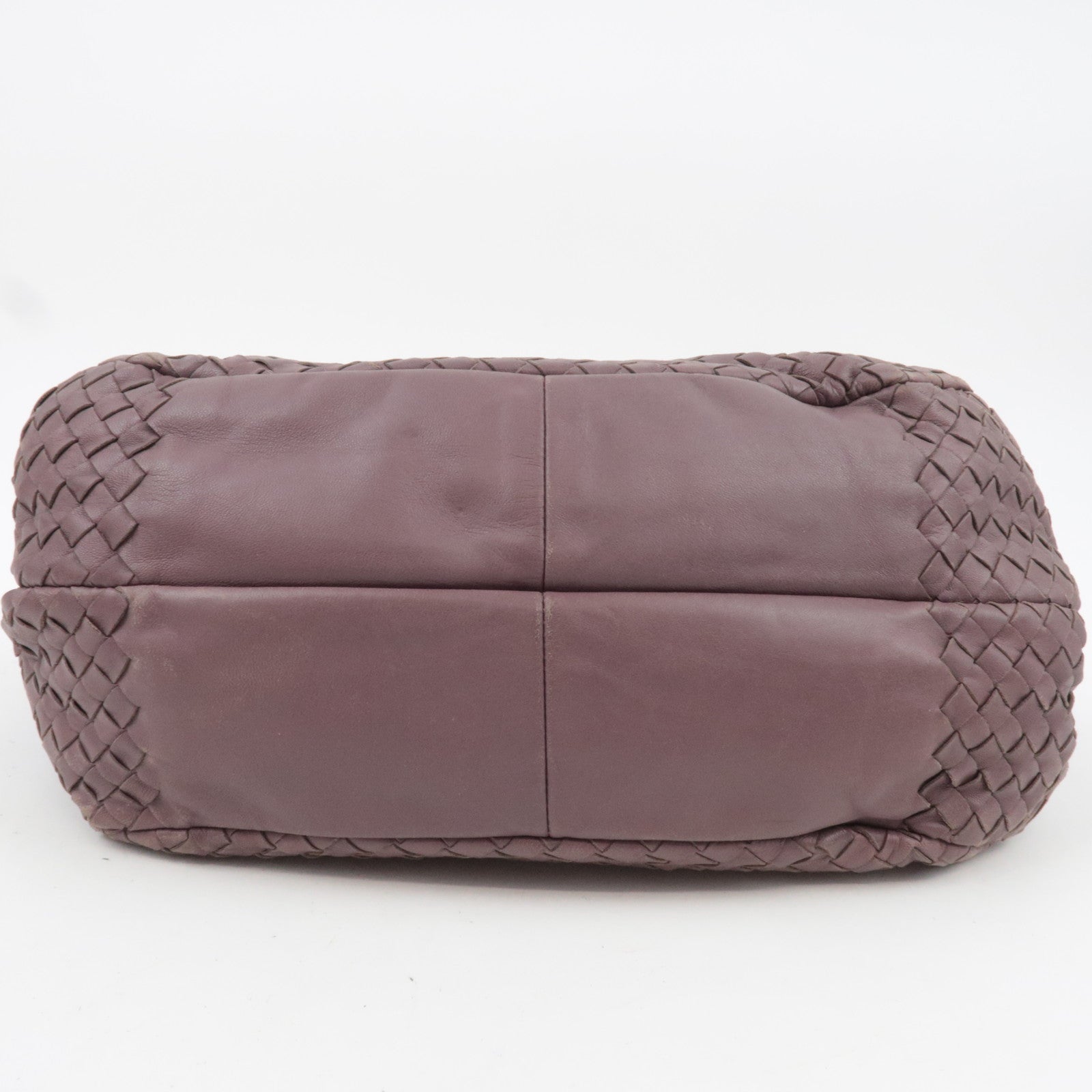 BOTTEGA VENETA Intrecciato Leather Shoulder Bag Light purple