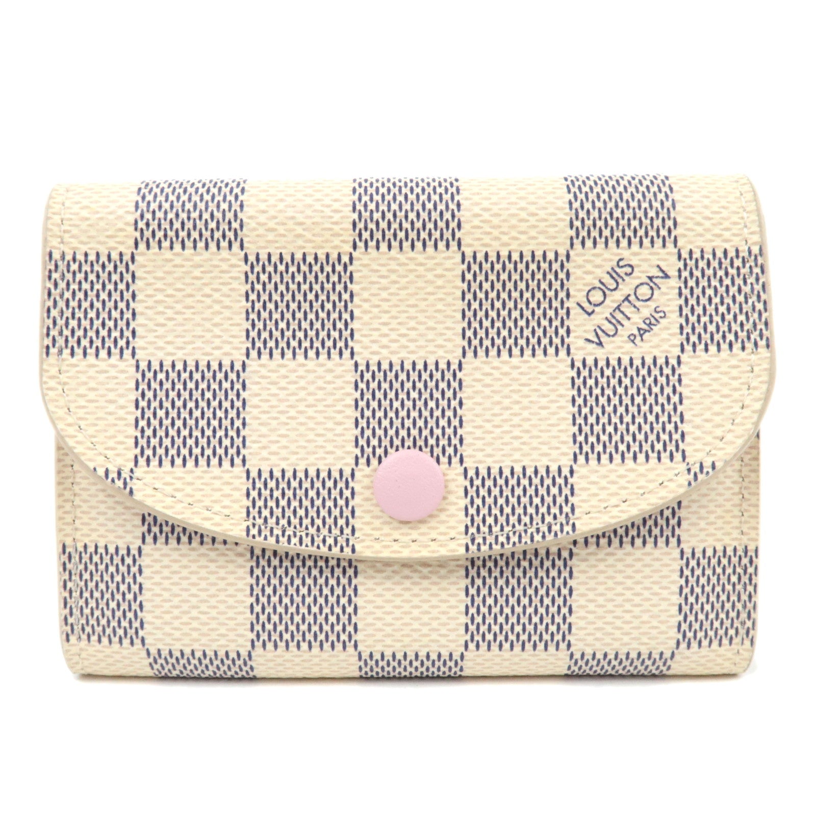 Louis Vuitton Damier Azur Porte Monnaie Rosalie Wallet Rose Ballerine N6127687457