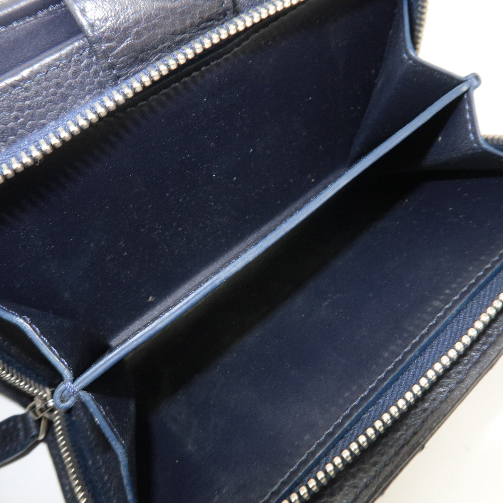 CHANEL Matelasse Bi-Fold Caviar Skin Wallet Dark Navy