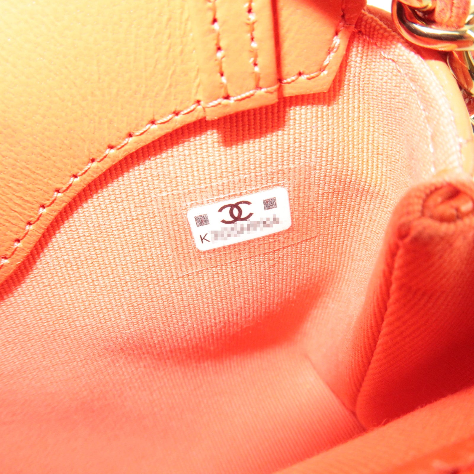 CHANEL 31 Matelasse Chain Clutch Shoulder bag Shiny Lambskin Coral AP3875