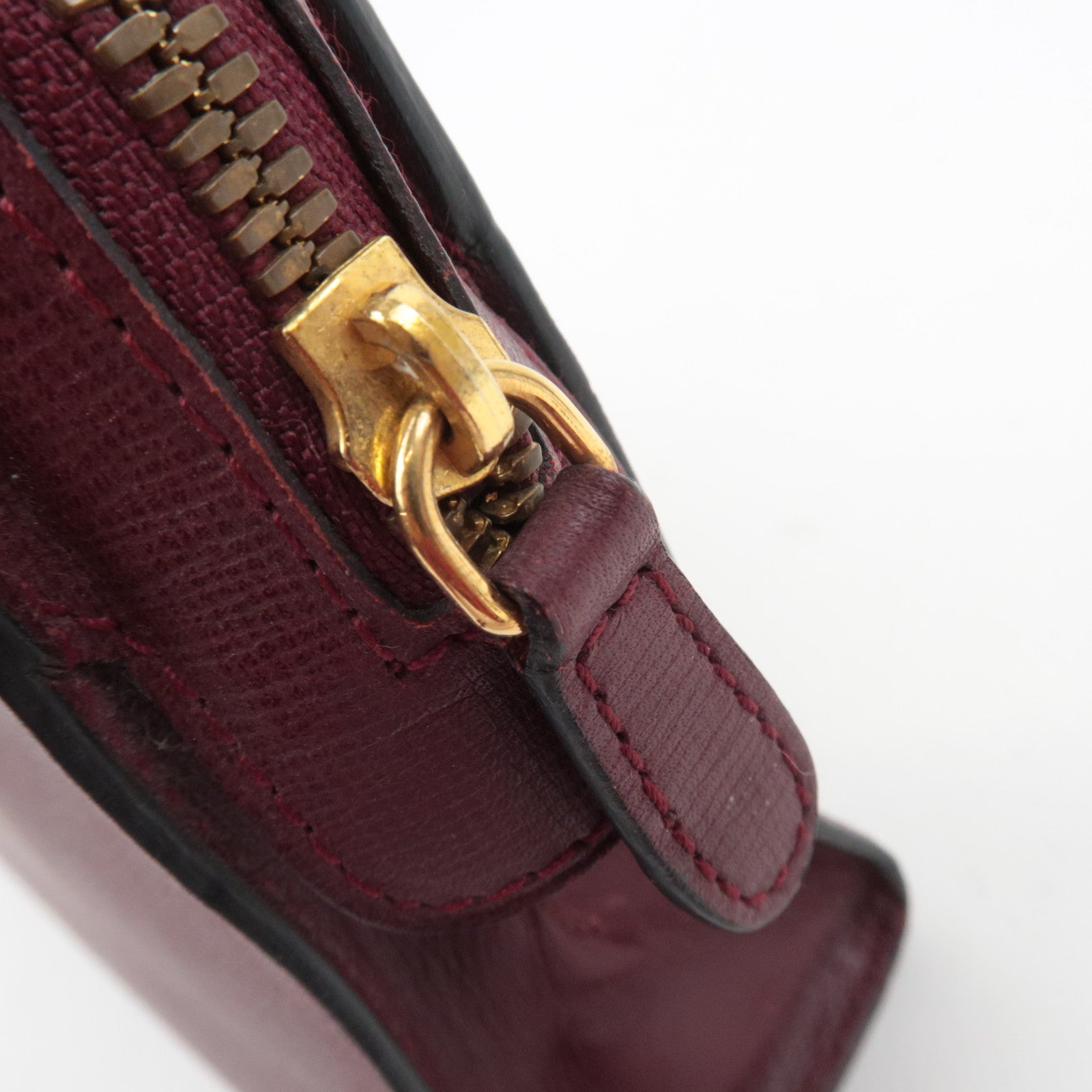 Cartier Must Line Leather Clutch Bag Bordeaux