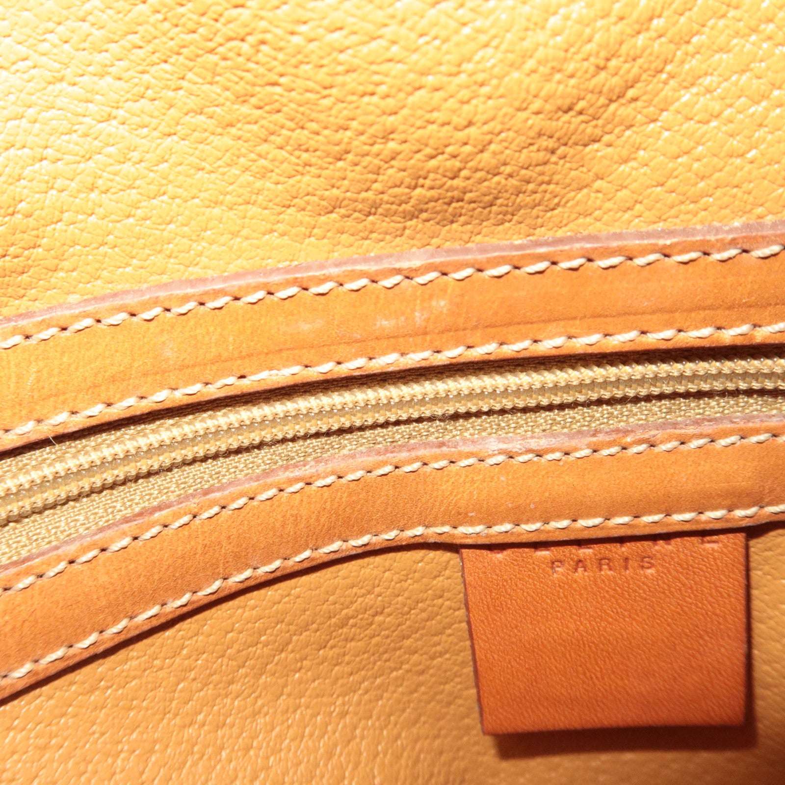 CELINE Macadam PVC Leather Handbag Brown
