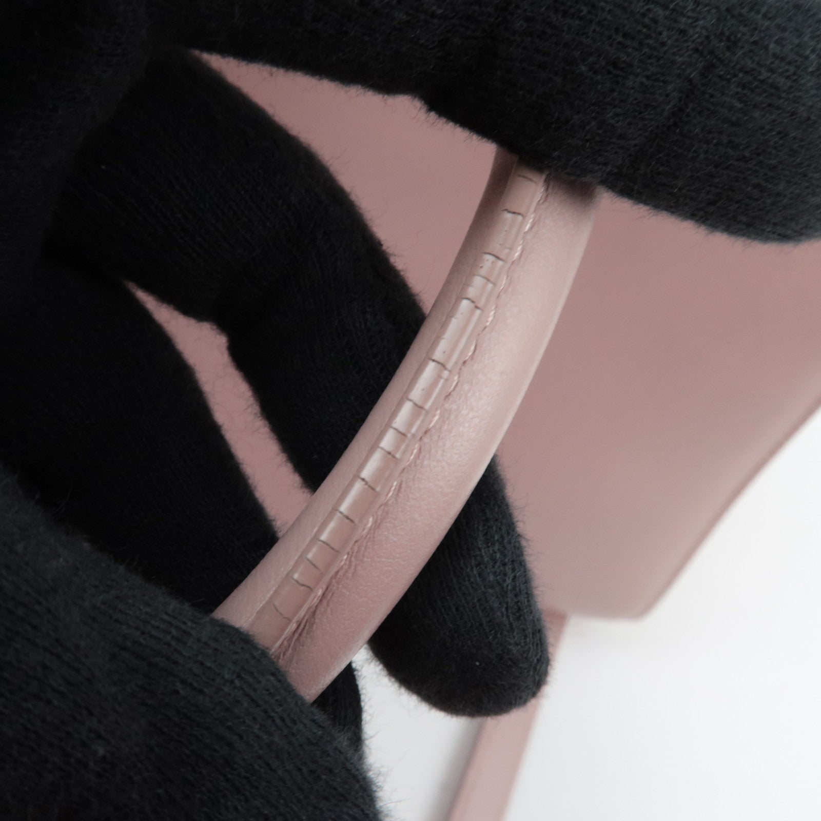 SAINT LAURENT Cabas Small 2Way Leather Handbag Pink 472469