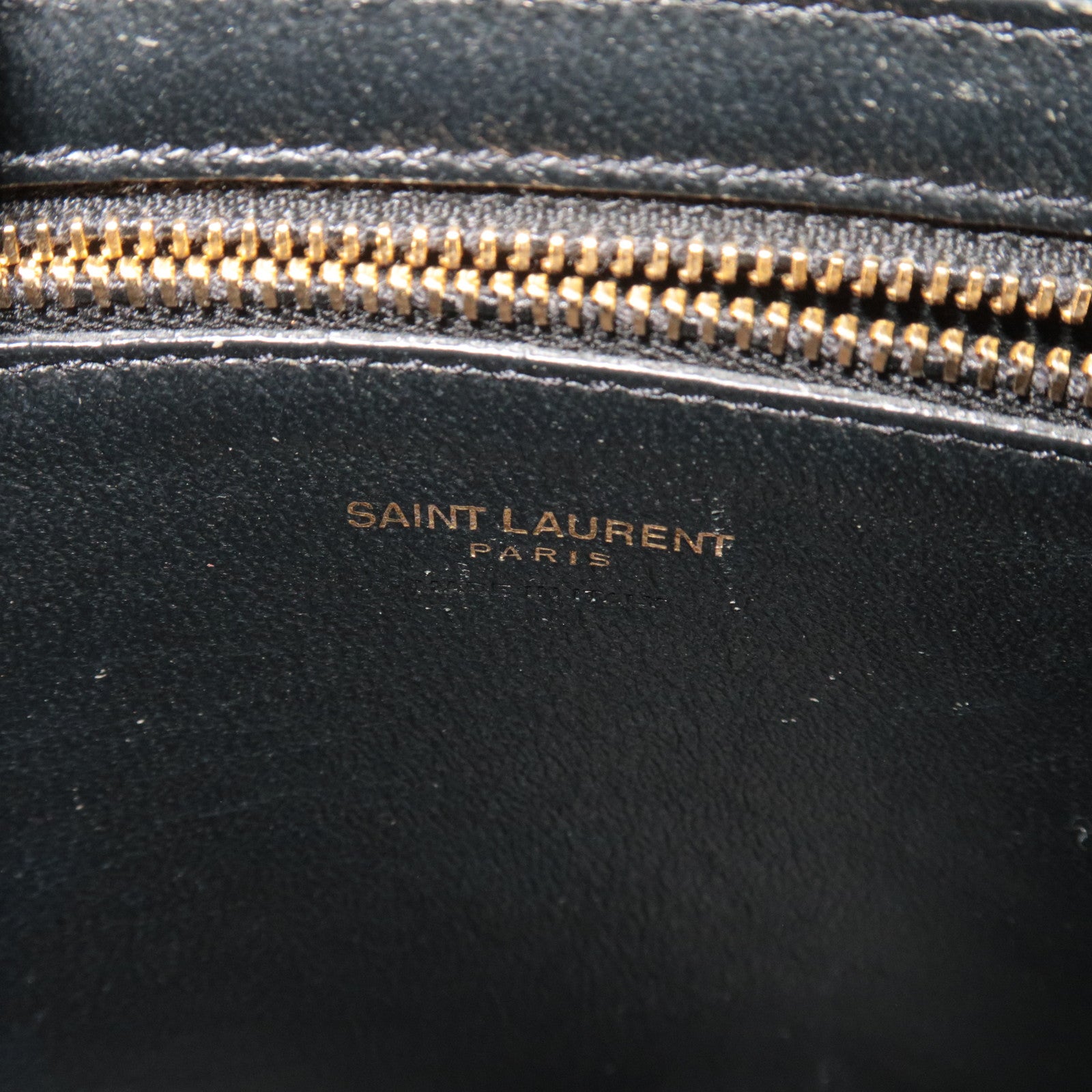 SAINT LAURENT Cabas Small 2Way Leather Handbag Pink 472469